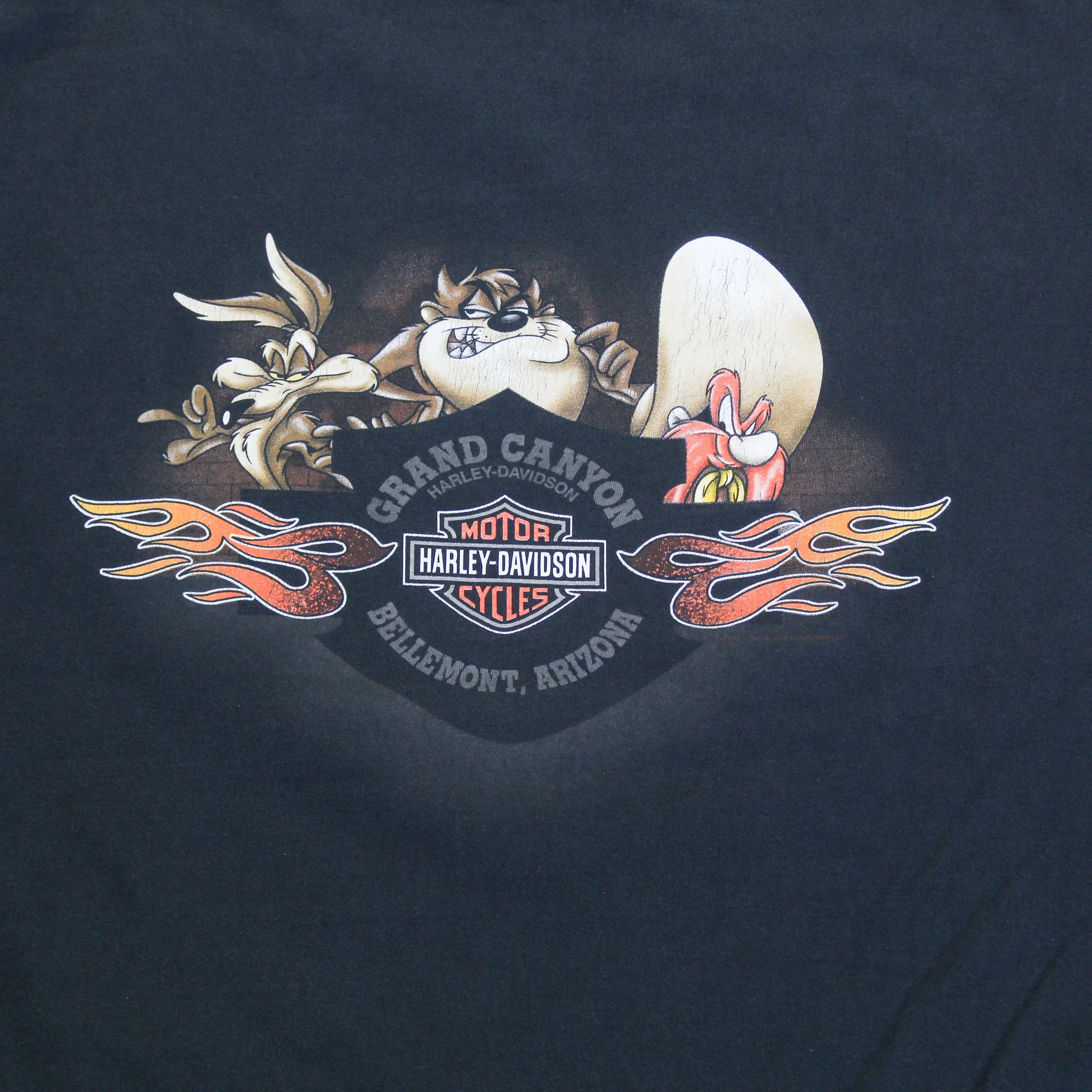 D- Vintage Harley Davidson Looney Tunes Bellemont Az Tee sold by HG Vintage product image thumbnail 4
