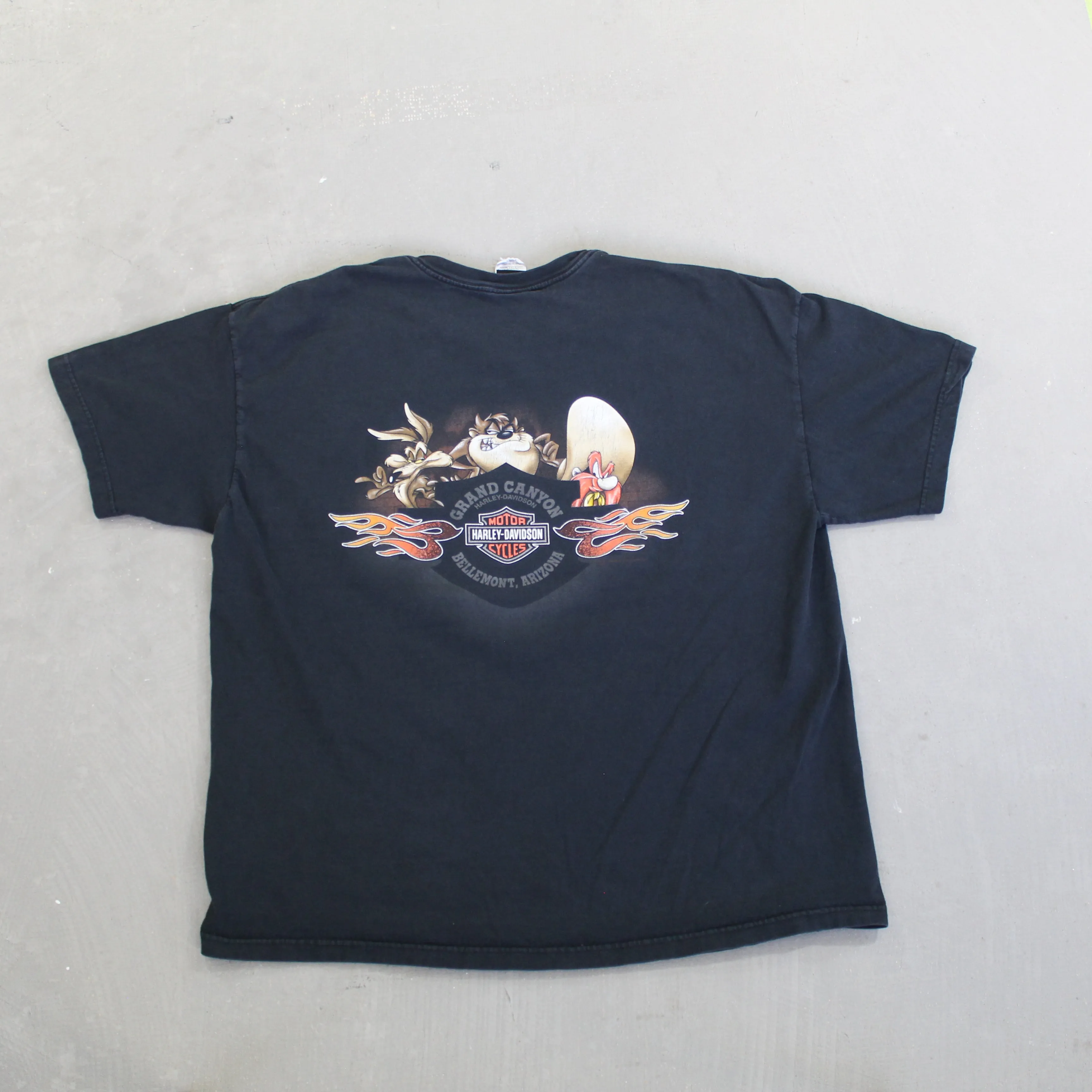 D- Vintage Harley Davidson Looney Tunes Bellemont Az Tee sold by HG Vintage product image thumbnail 3