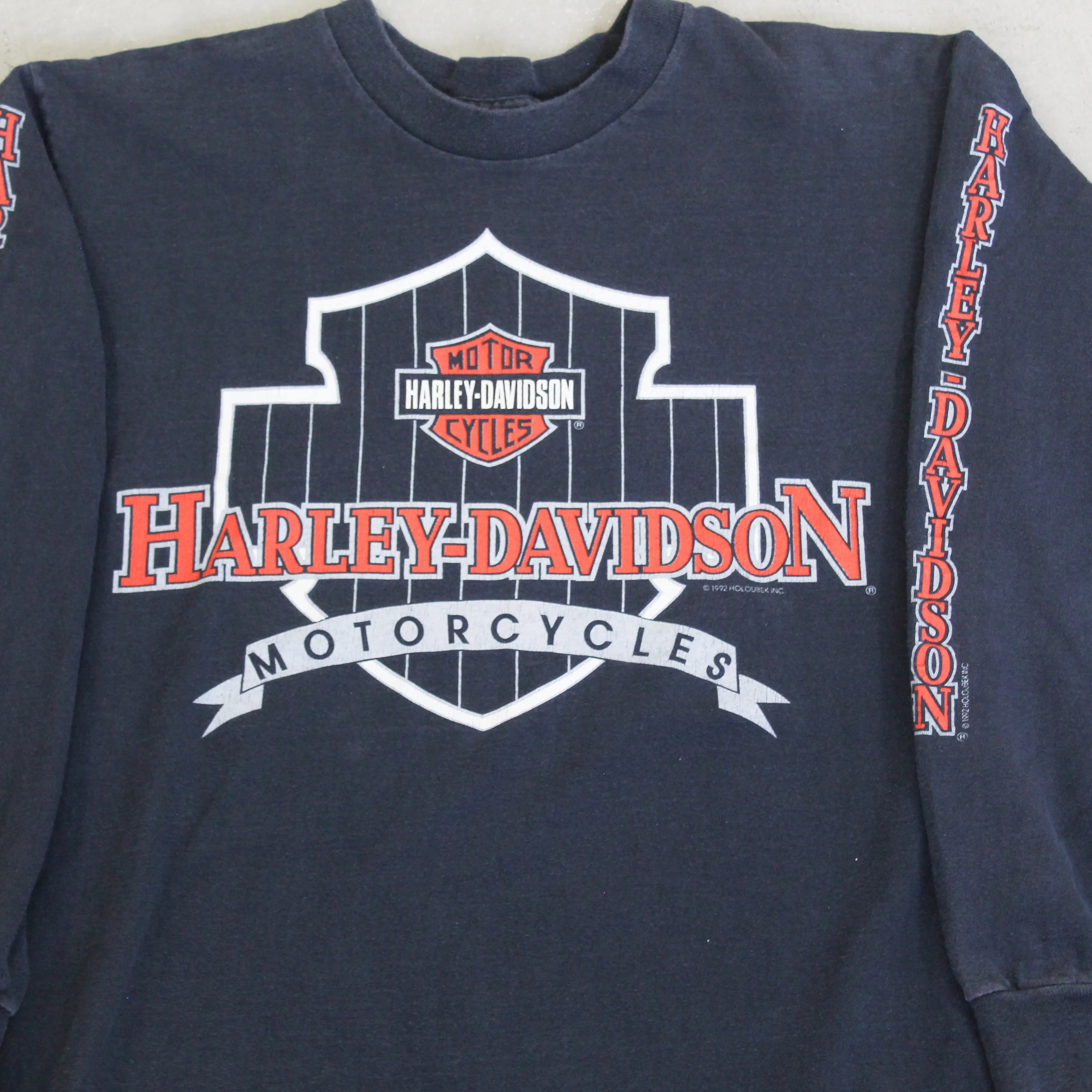 D- Vintage 1992 Harley Davidson Nashville, TN Long Sleeve Tee sold by HG Vintage product image thumbnail 2