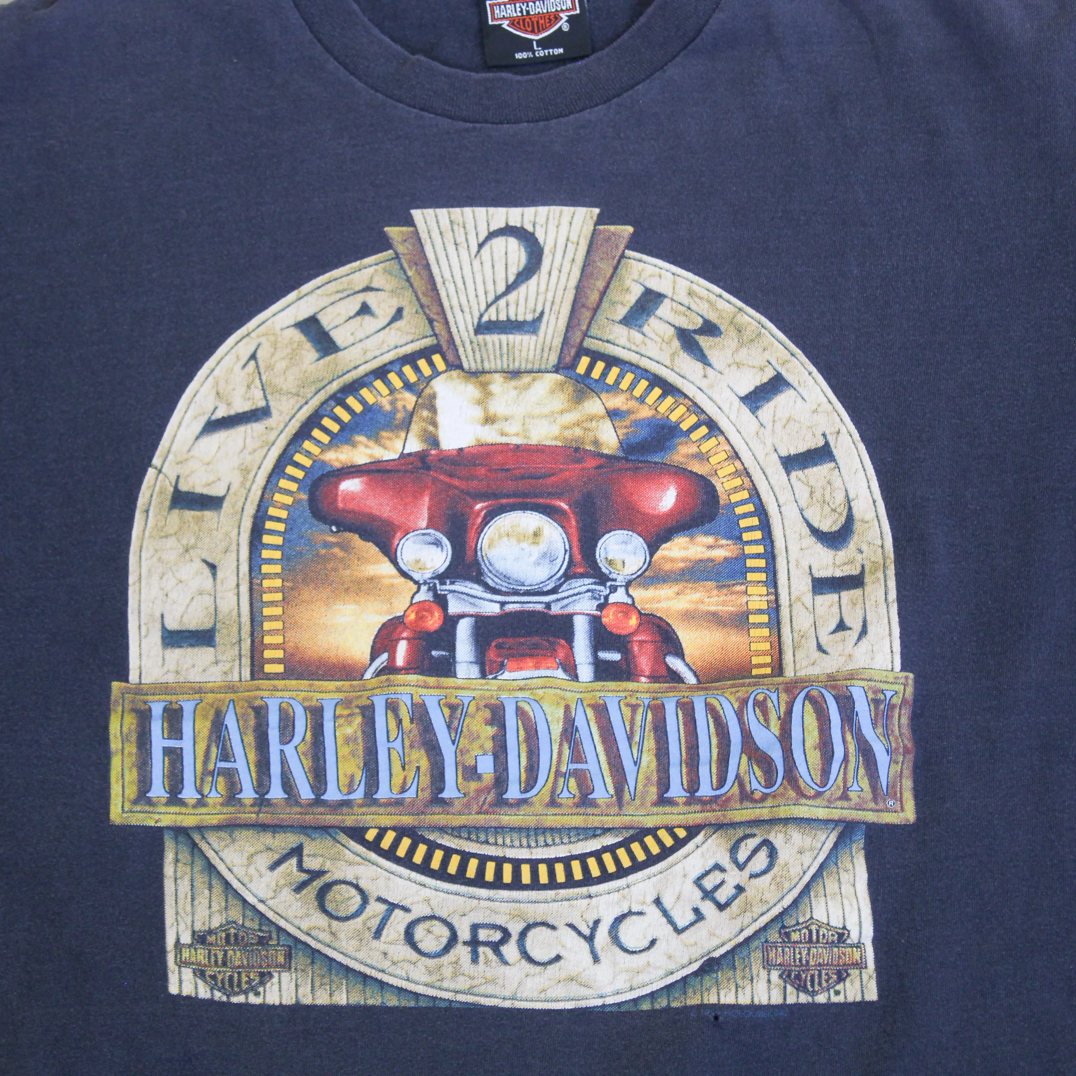 D- Vintage 90s Harley Davidson Buffalo New York Single Stitch Tee sold by HG Vintage product image thumbnail 2
