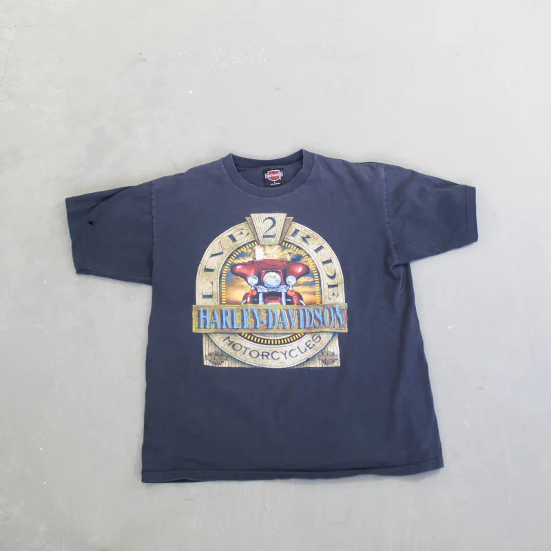 D-  Vintage 90s Harley Davidson Buffalo New York Single Stitch Tee sold by HG Vintage