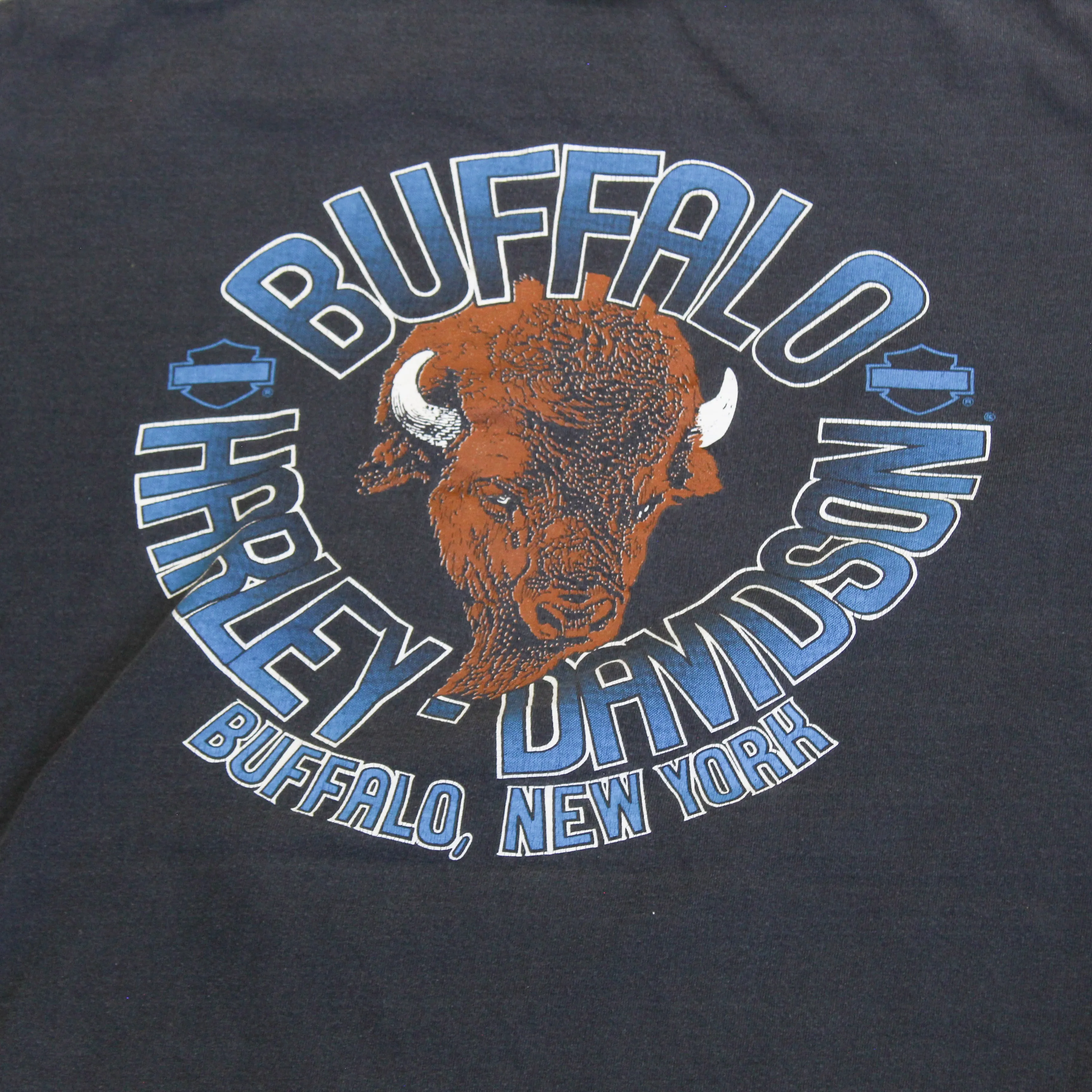 D- Vintage 90s Harley Davidson Buffalo New York Single Stitch Tee sold by HG Vintage product image thumbnail 4