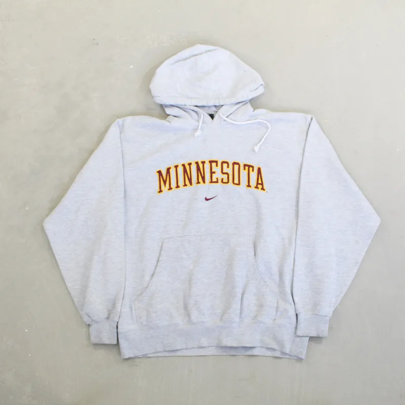 D-  University of Minnesota Nike Team Embroidered Text & Swoosh Hoodie sold by HG Vintage