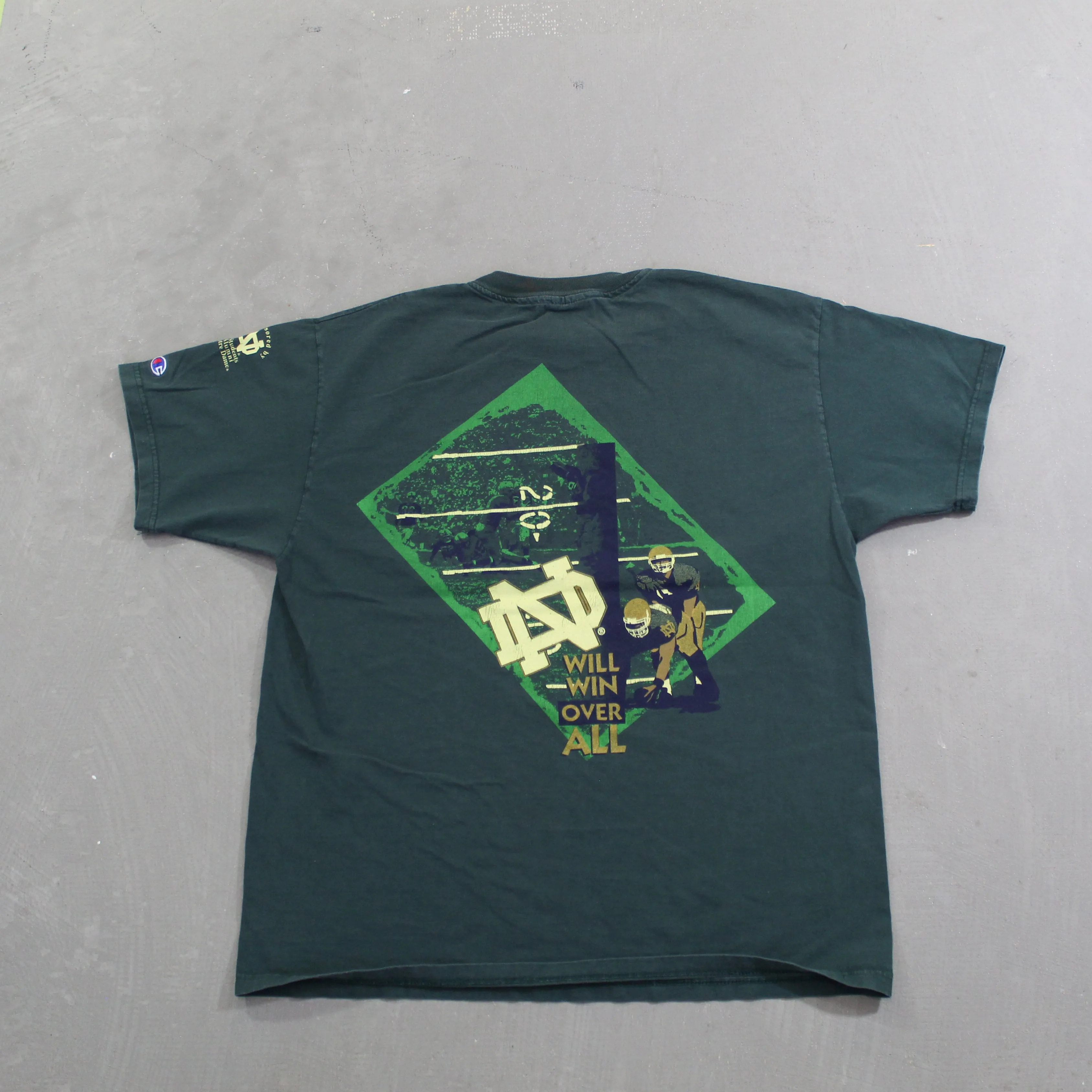 D- Vintage University Of Notre Dame Fighting Irish Football Champion Tee sold by HG Vintage product image thumbnail 3