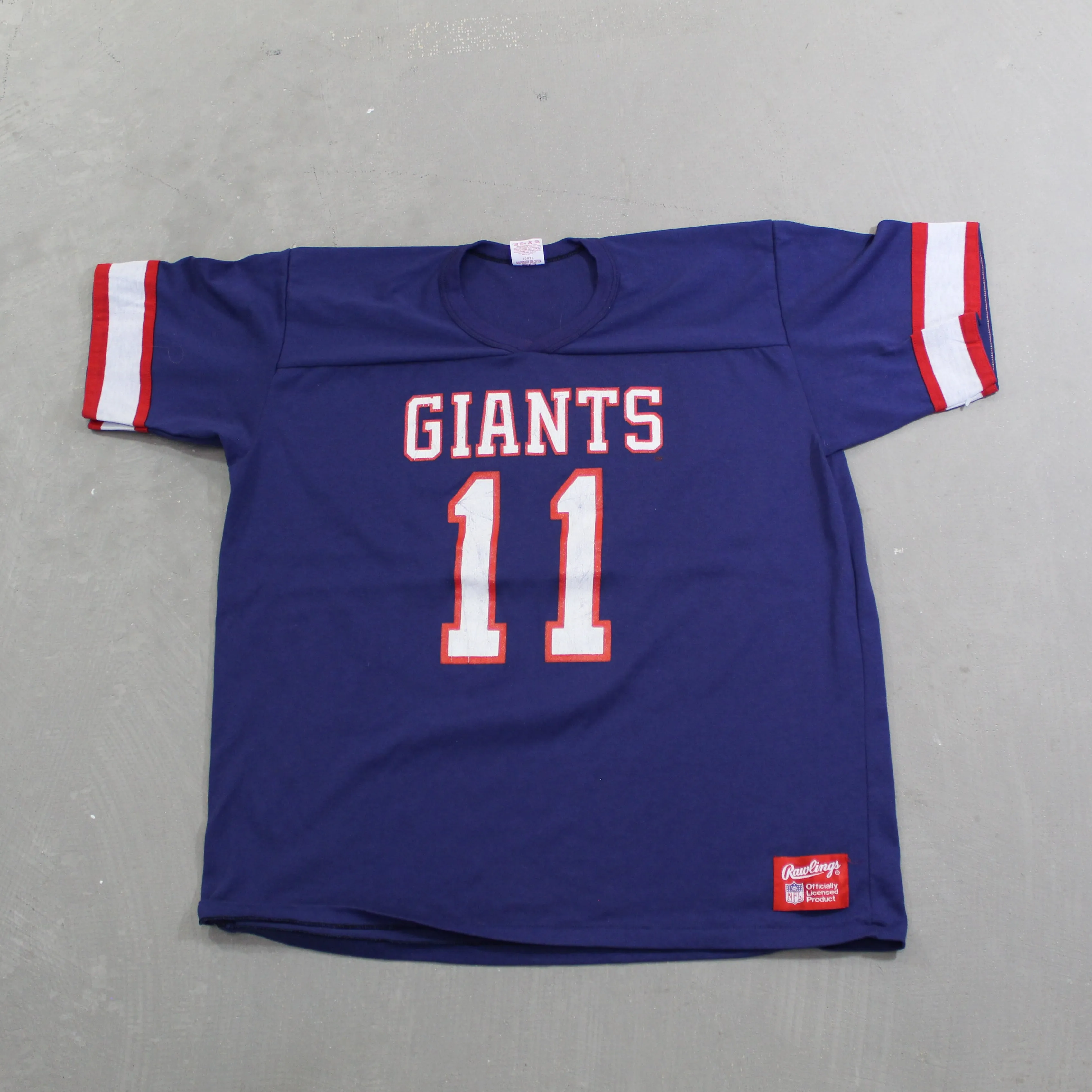 D- Vintage New York Giants NFL Rawlings Jersey Single Stitch Tee sold by HG Vintage