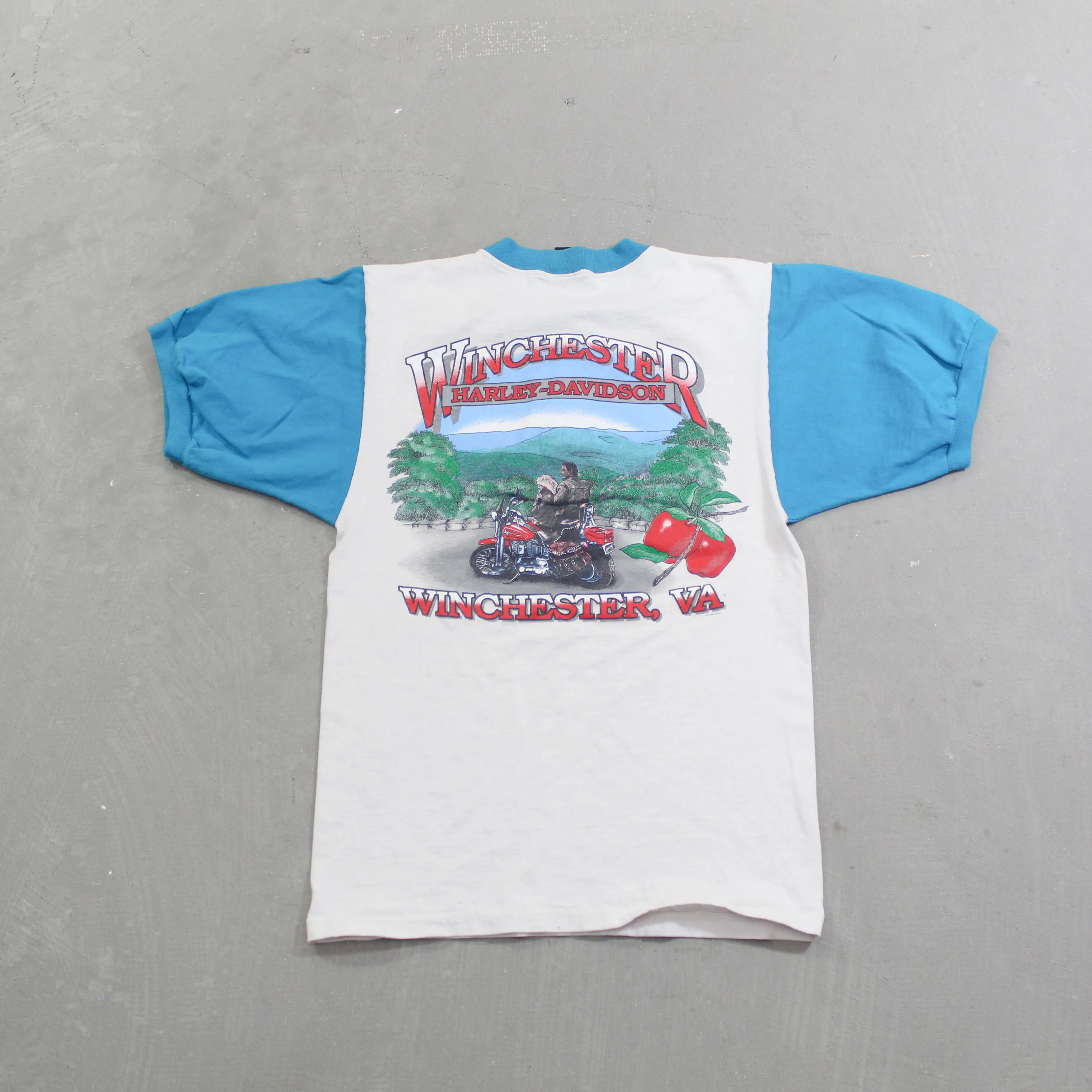 D- Vintage 1995 Harley Davidson Winchester VA Henley Tee sold by HG Vintage product image thumbnail 3