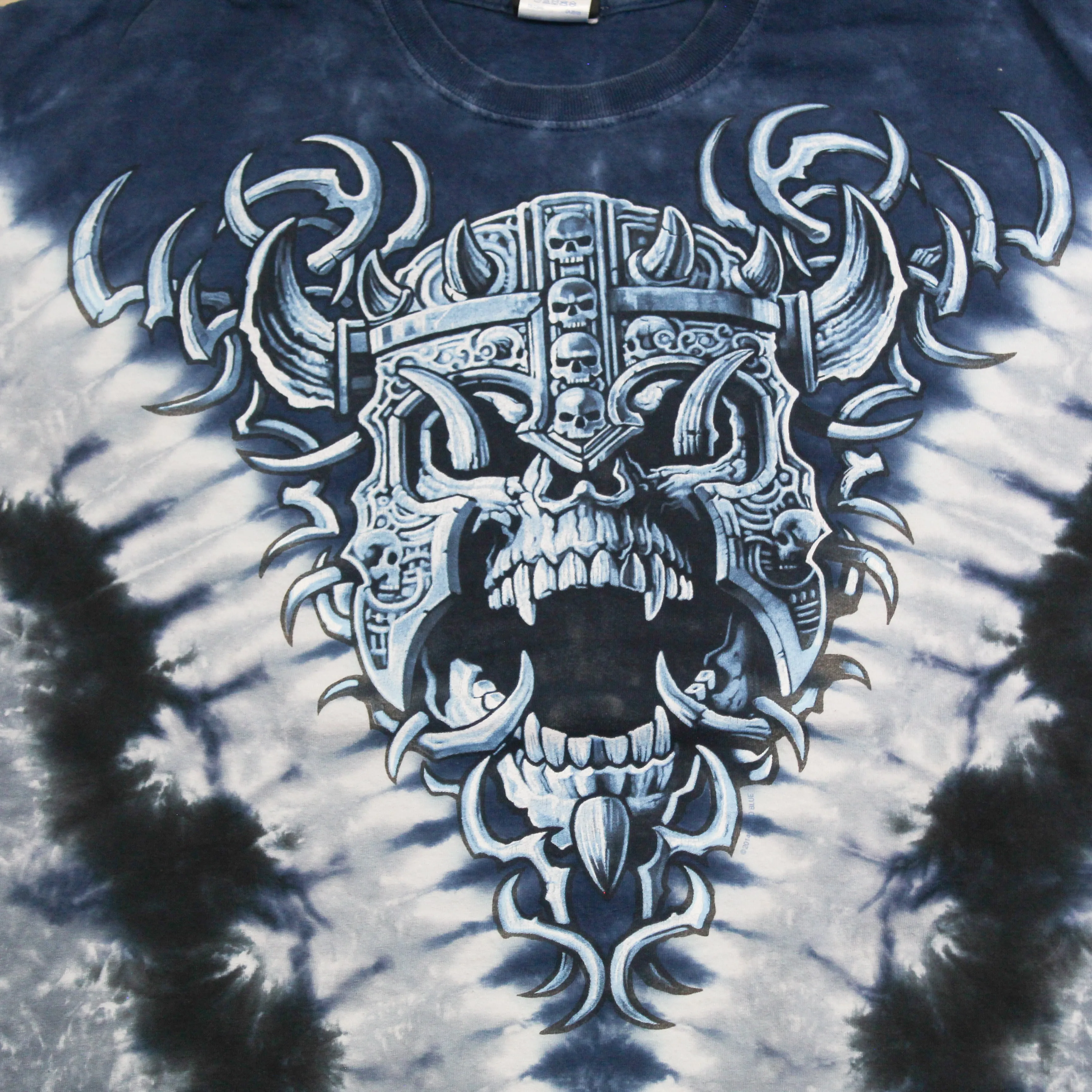 D- 2014 Liquid Blue Norse Viking Graphic Tie Dye Tee sold by HG Vintage product image thumbnail 2