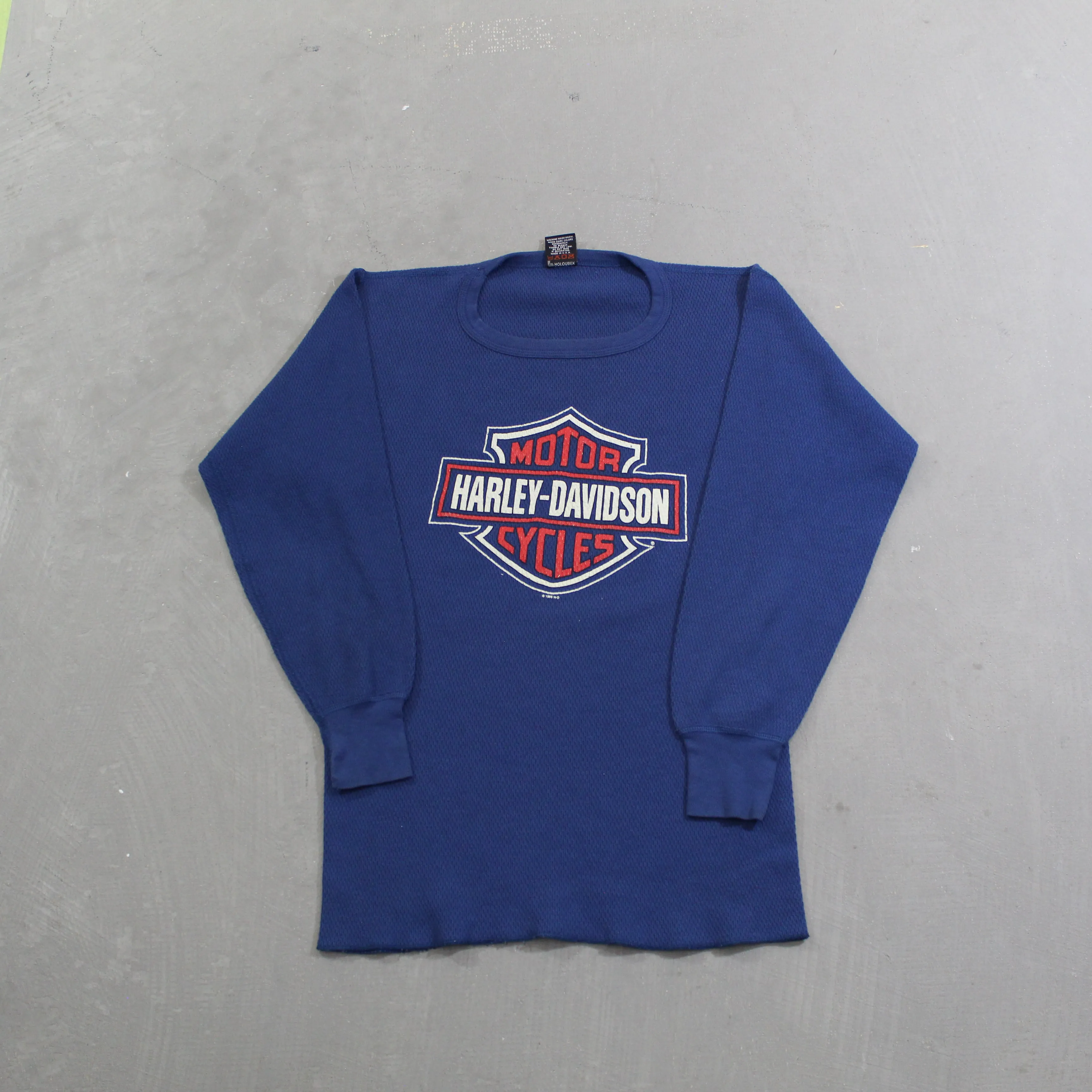D- Vintage 1997 Harley Davidson Sturgis SD Waffle Long Sleeve sold by HG Vintage