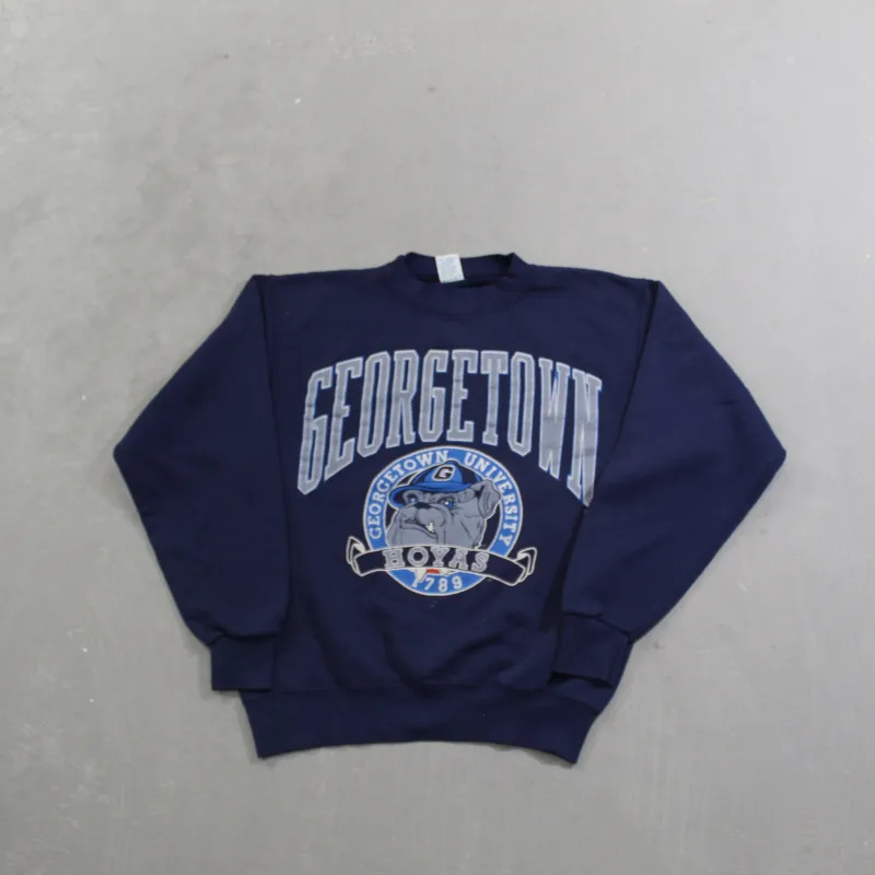 D- Vintage Georgetown University Hoyas Graphic Crewneck sold by HG Vintage