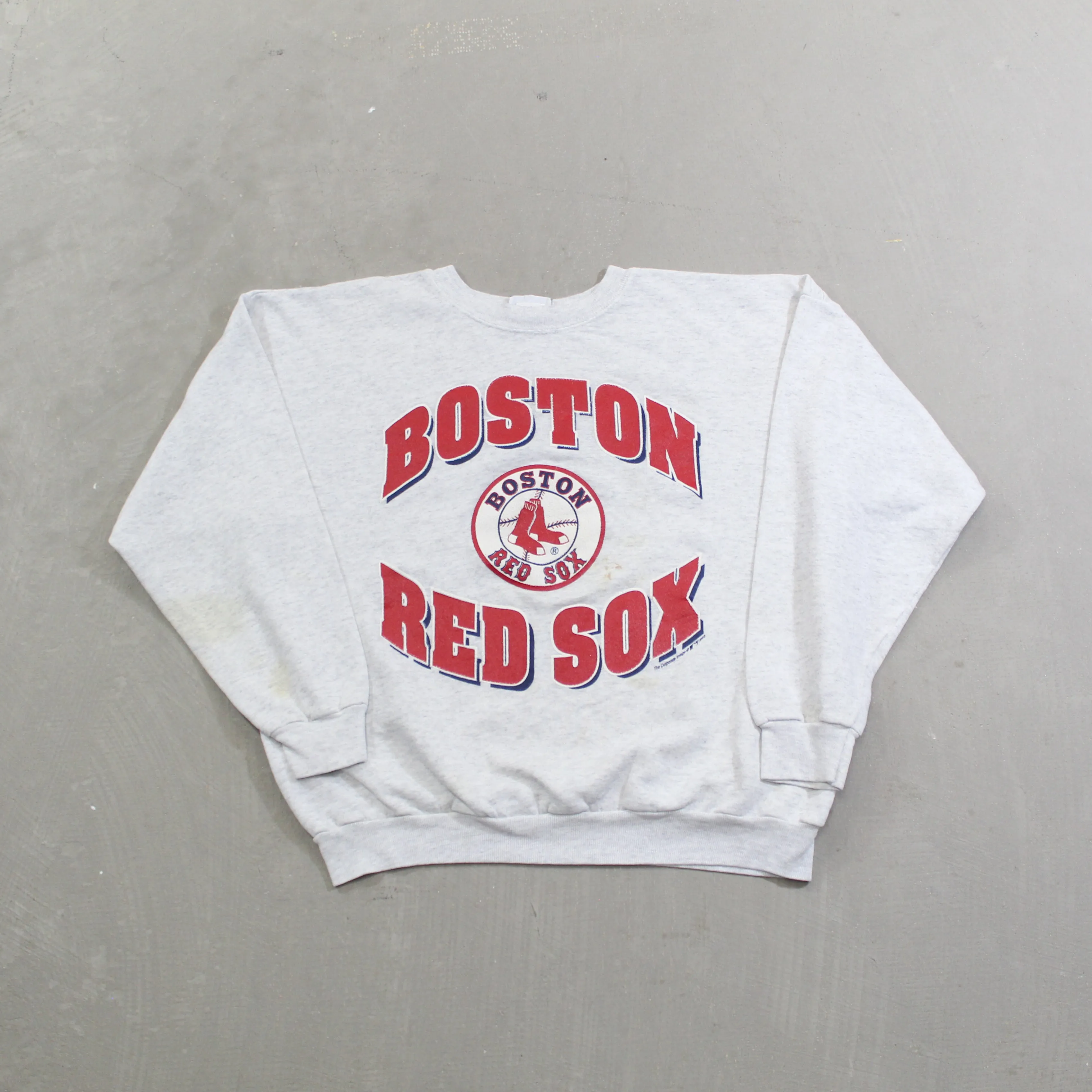 D- Vintage 1993 Boston Red Sox MLB Lee Logo & Text Crewneck sold by HG Vintage