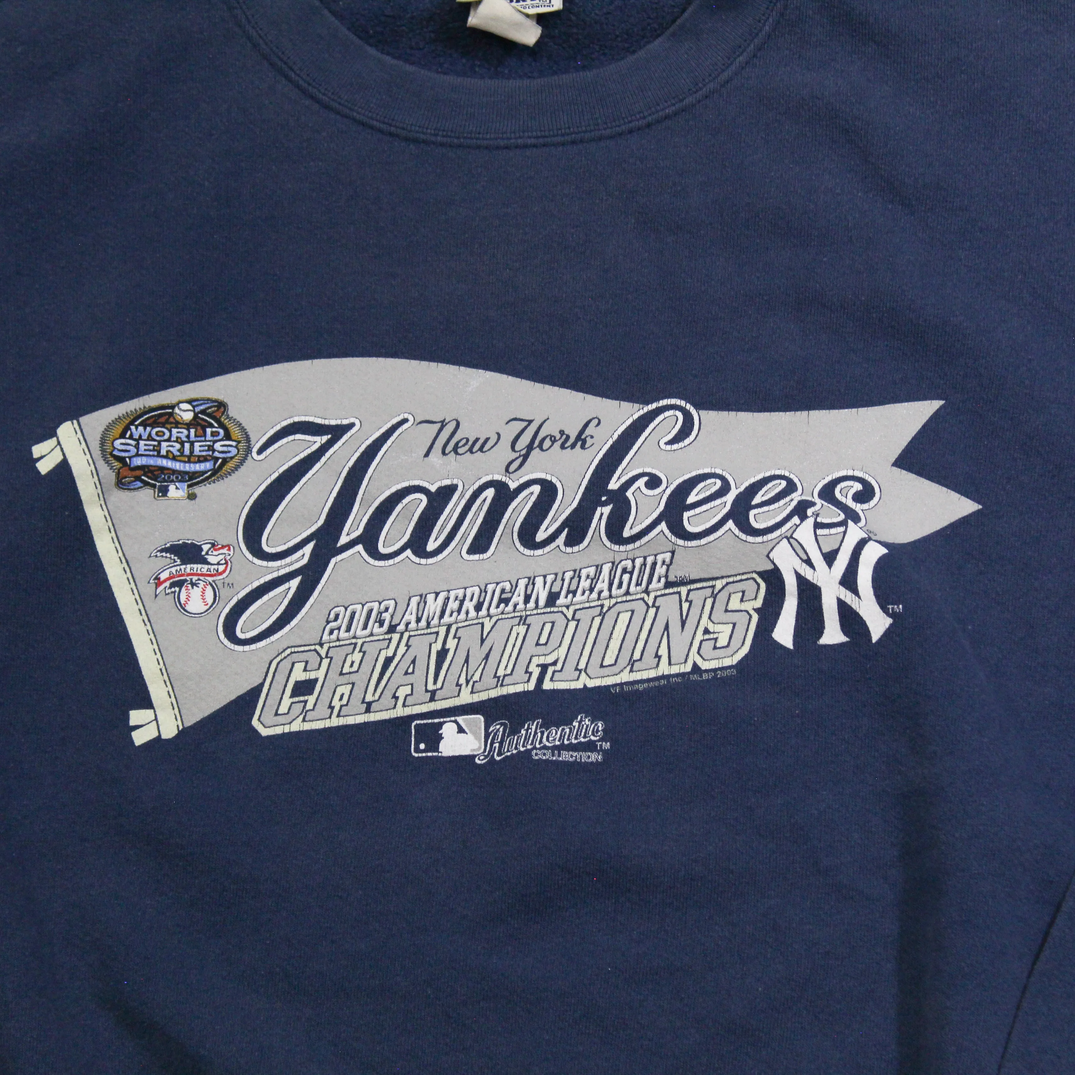 D- Vintage 2003 New York Yankees MLB American League Champs Crewneck sold by HG Vintage product image thumbnail 2