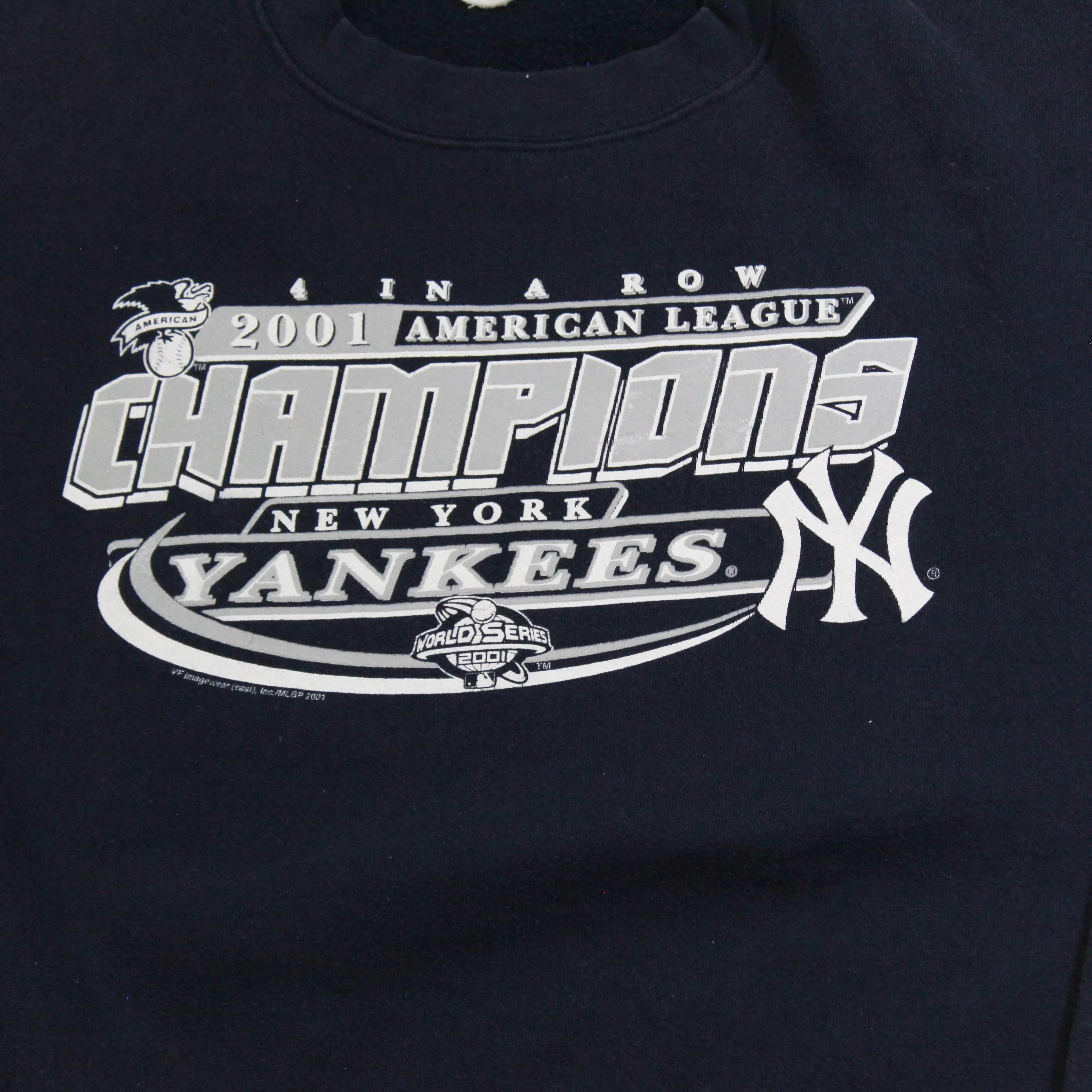 D- Vintage 2001 New York Yankees MLB American League Champs Crewneck sold by HG Vintage product image thumbnail 2