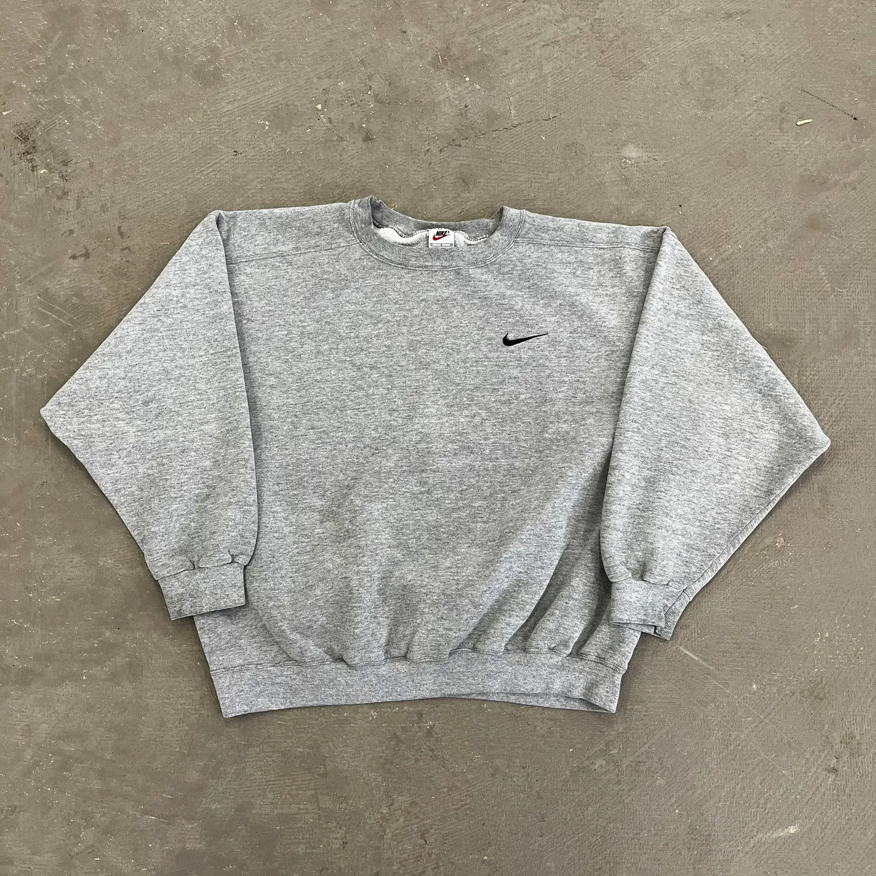 D- Vintage 90s Nike Embroidered Black Chest Swoosh Crewneck sold by HG Vintage