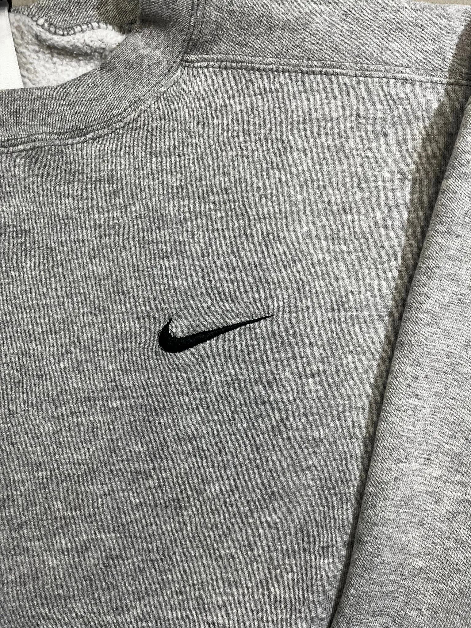 D- Vintage 90s Nike Embroidered Black Chest Swoosh Crewneck sold by HG Vintage product image thumbnail 2