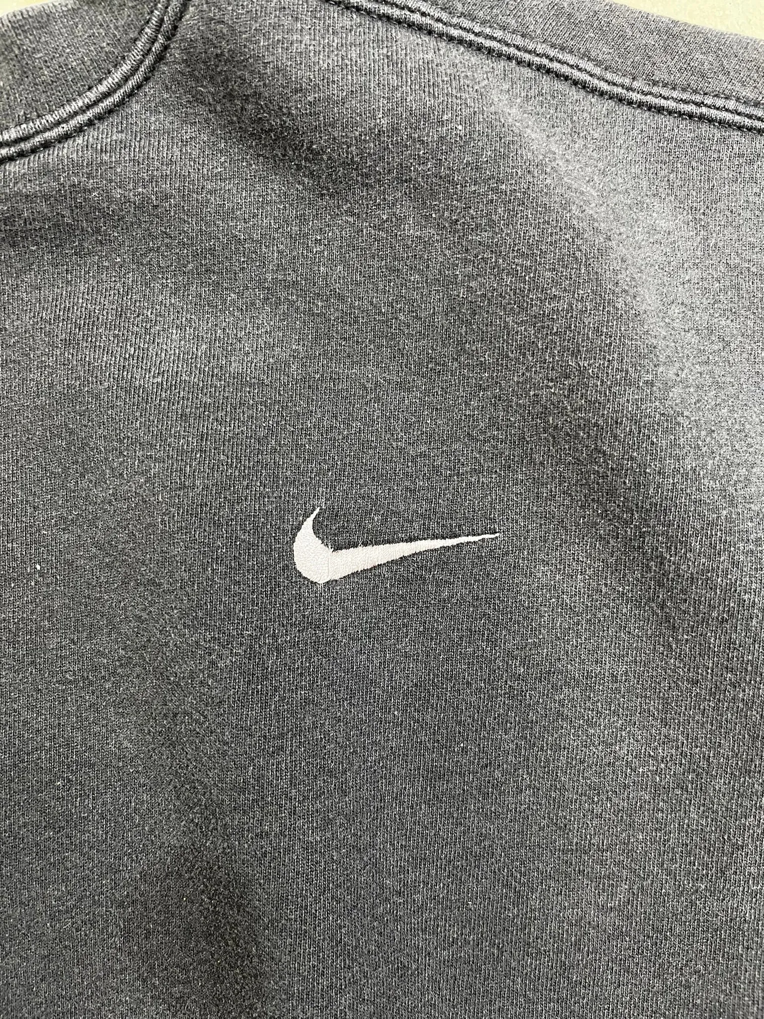 D- Vintage 90s Nike Embroidered Grey Chest Swoosh Crewneck sold by HG Vintage product image thumbnail 2