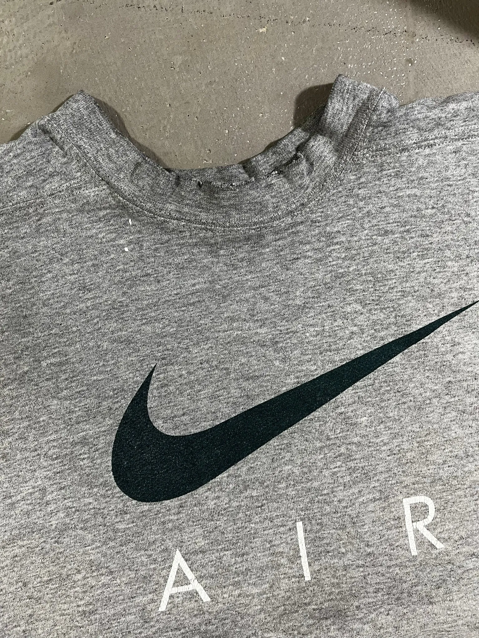 D- Vintage 90s Nike Air Text & Green Swoosh Graphic Crewneck sold by HG Vintage product image thumbnail 3