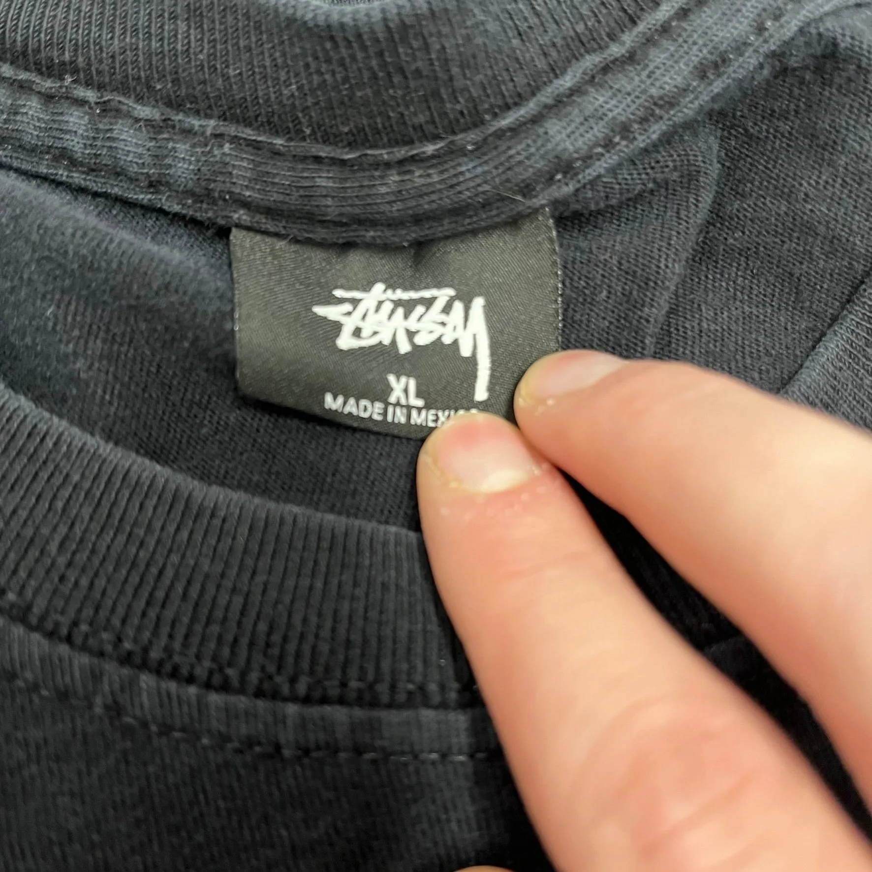 D- Vintage Stussy Loungin' Graphic & Text Tee sold by HG Vintage product image thumbnail 4