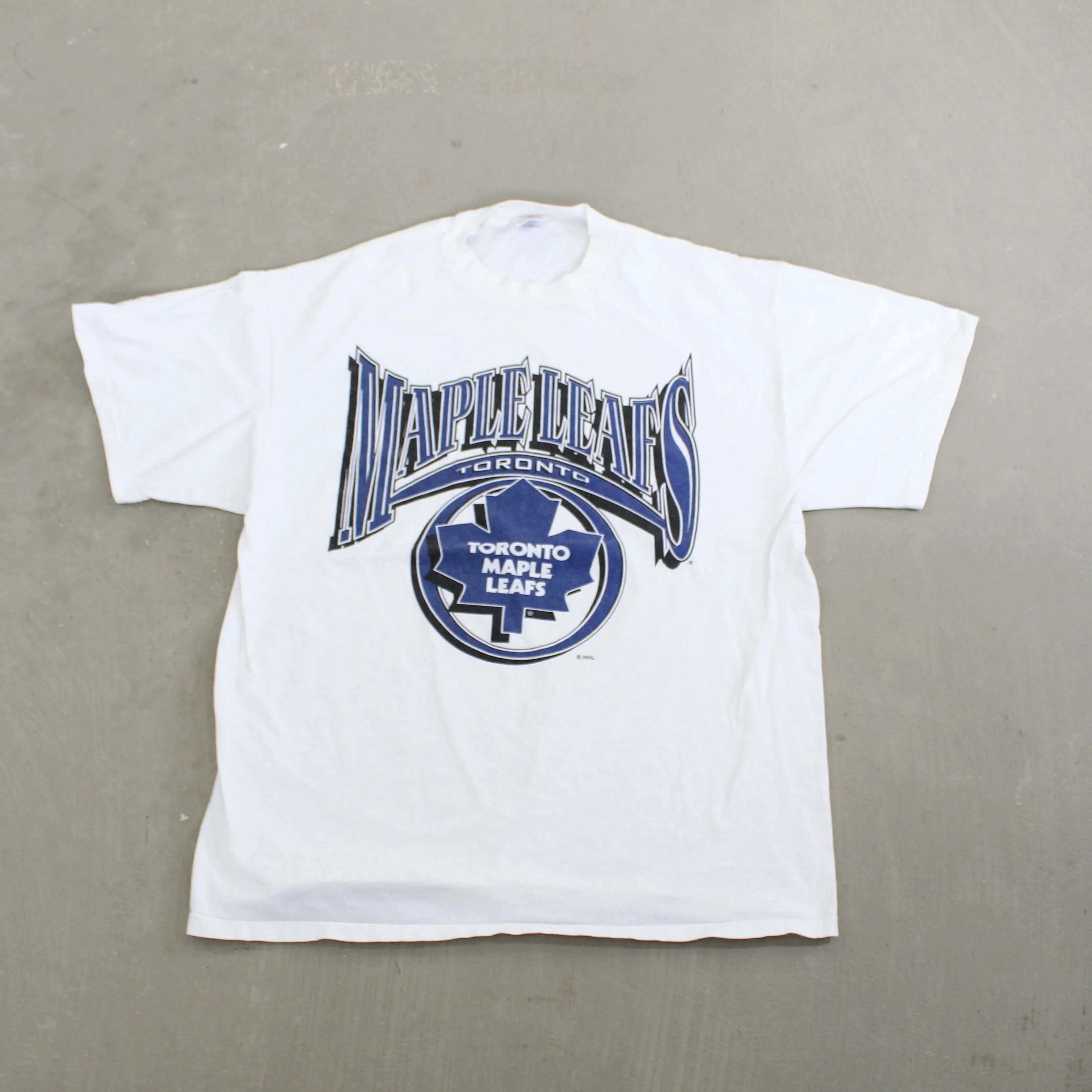 D- Vintage Toronto Maple Leafs NHL Single Stitch Logo Tee sold by HG Vintage