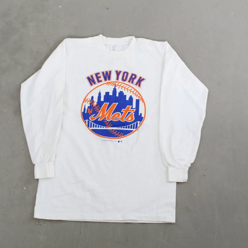 D- Vintage 1988 New York Mets MLB Long Sleeve Tee sold by HG Vintage