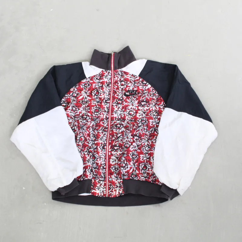 D- Vintage 80s Nike Zip Up Flower Pattern Windbreaker Jacket sold by HG Vintage