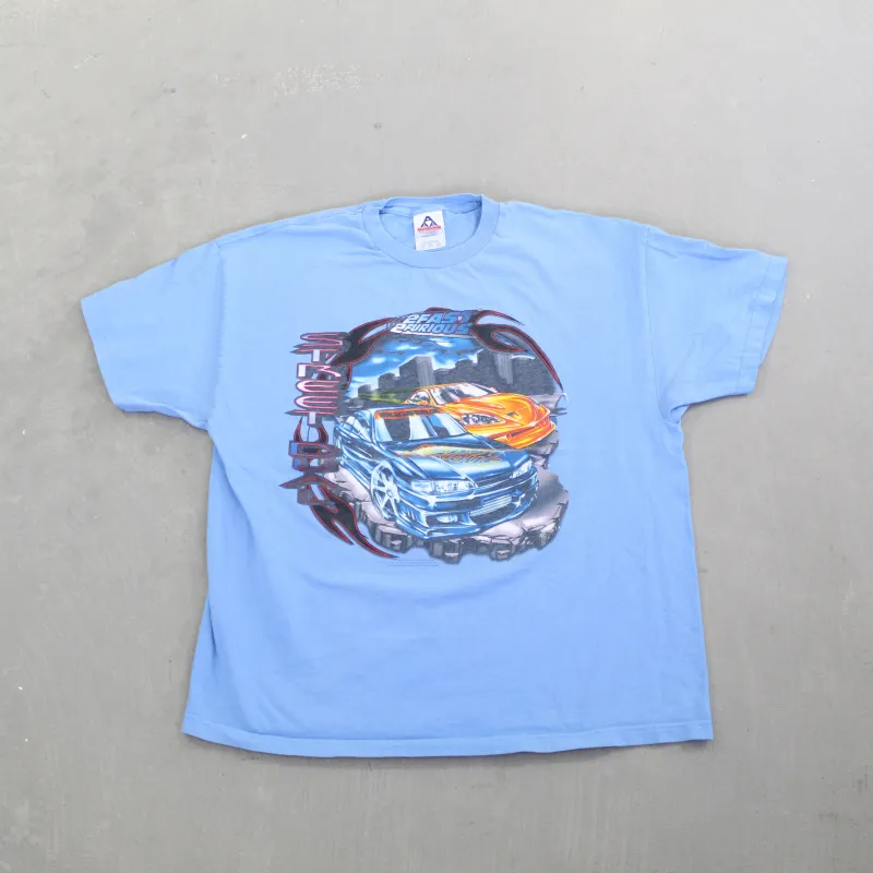 D- Vintage 2003 2 Fast 2 Furious Street Dual Graphic Tee made by Nascar