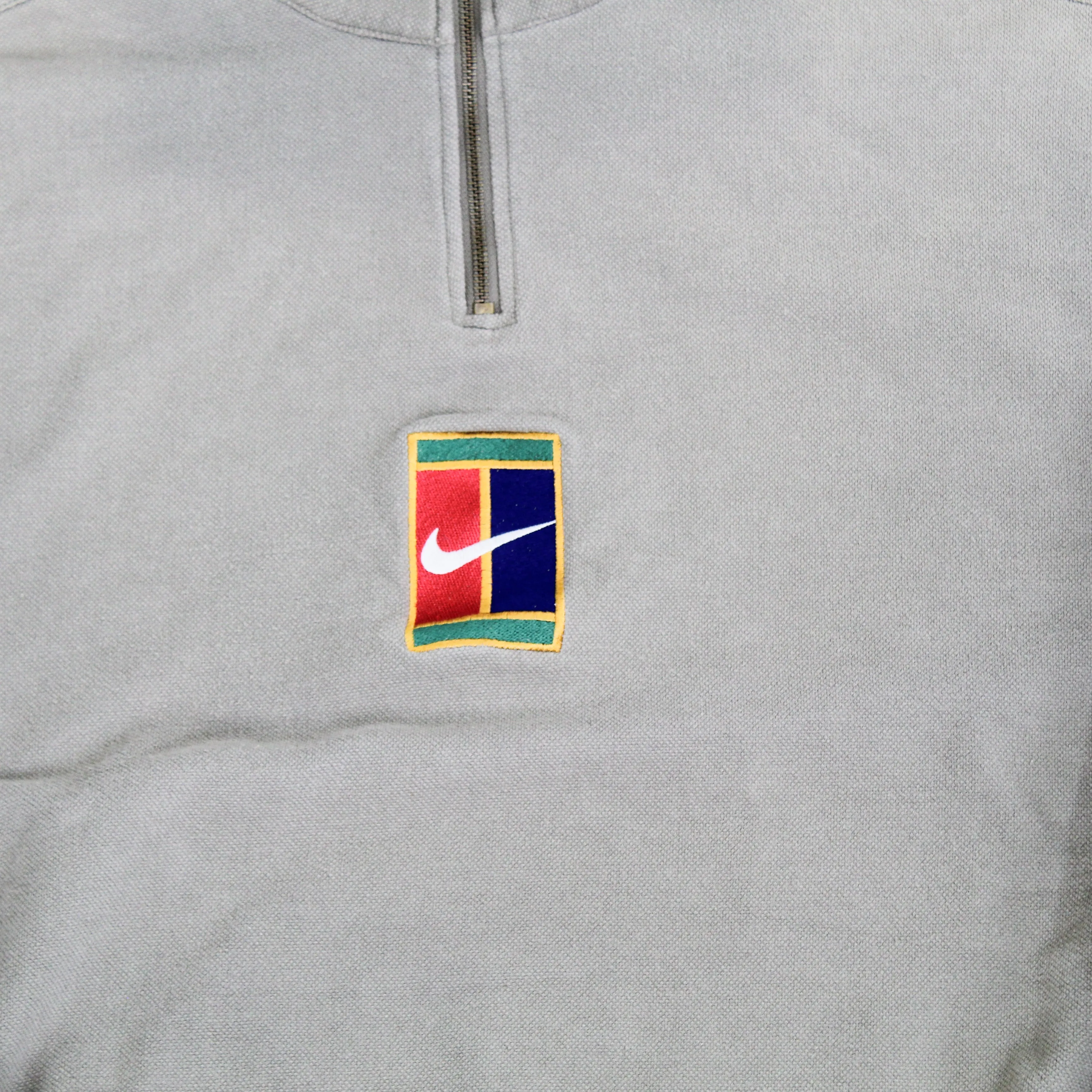 D- Vintage 90s Nike Tennis Embroidered Challenge Court Quarter Zip Crewneck sold by HG Vintage product image thumbnail 2