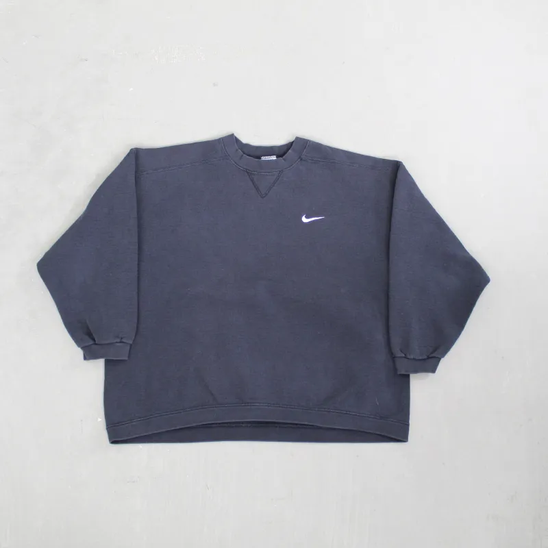 D- Vintage 90s Nike Embroidered Swoosh Crewneck sold by HG Vintage