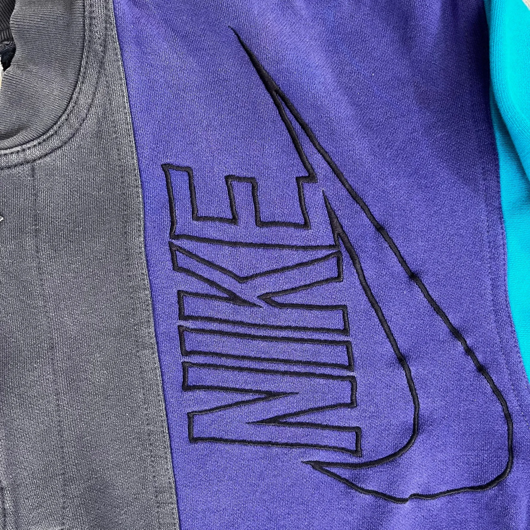 D- Vintage 90s Nike Embroidered Text & Swoosh Quarter Zip Crewneck sold by HG Vintage product image thumbnail 2