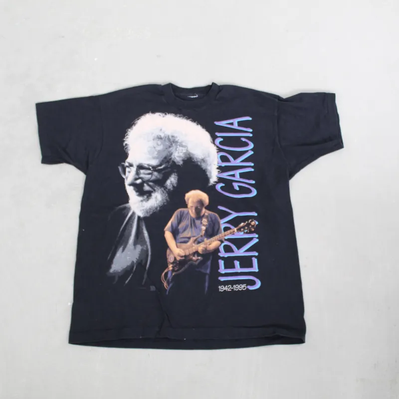 D- Vintage 1995 Jerry Garcia Jumbo Picture Single Stitch Tee made by HG Vintage