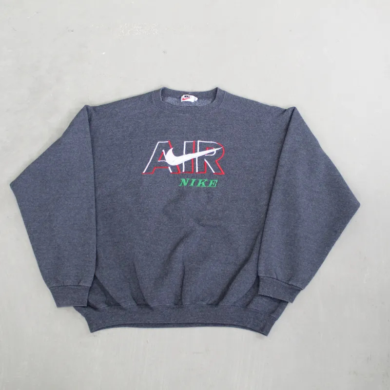 D- Vintage 90s Nike Air Embroidered Text & Swoosh Crewneck sold by HG Vintage