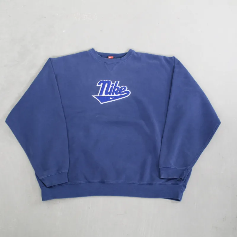 D- Vintage 90s Nike Embroidered Script Crewneck sold by HG Vintage