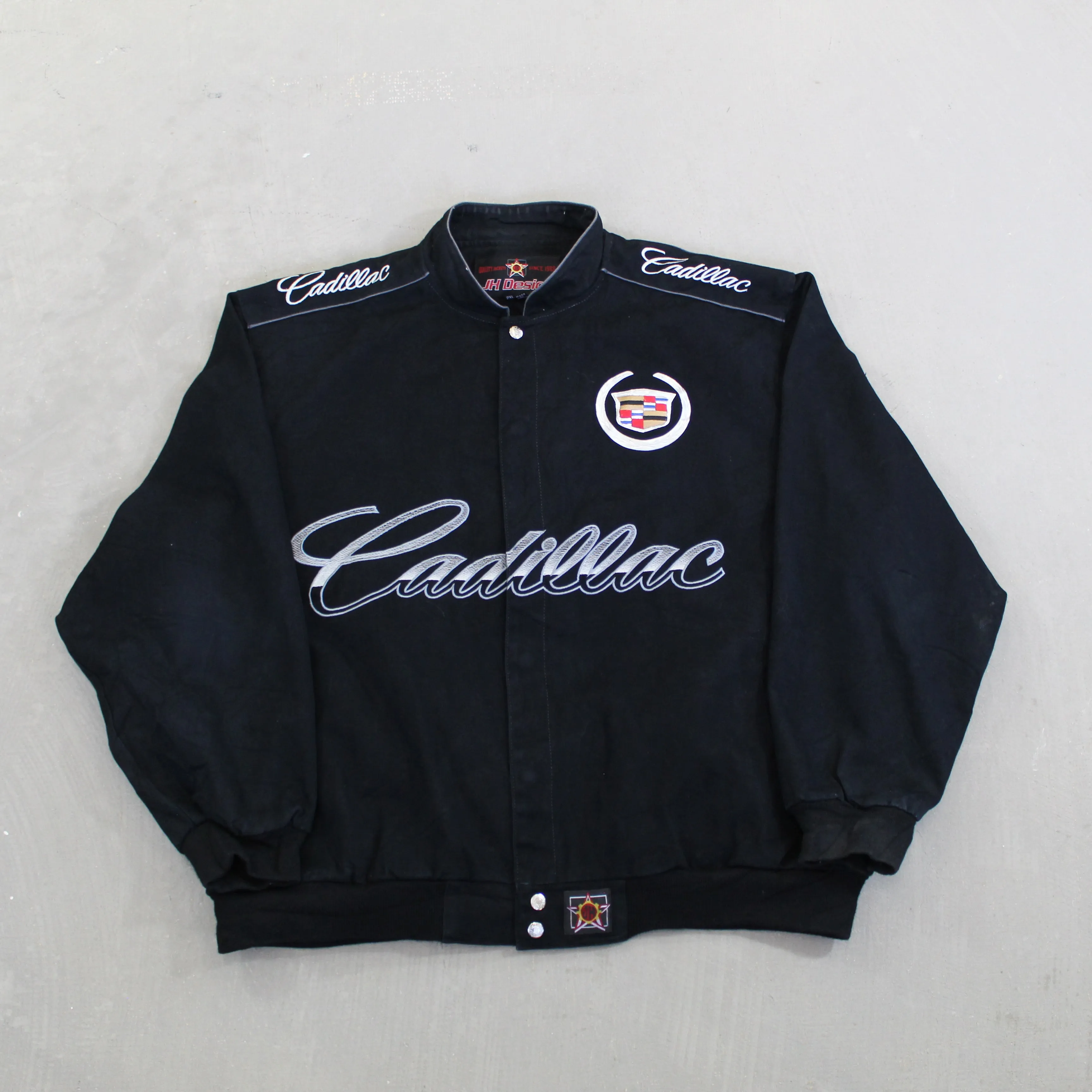 D- Vintage Nascar Jeff Hamilton Cadillac Racing Jacket sold by HG Vintage
