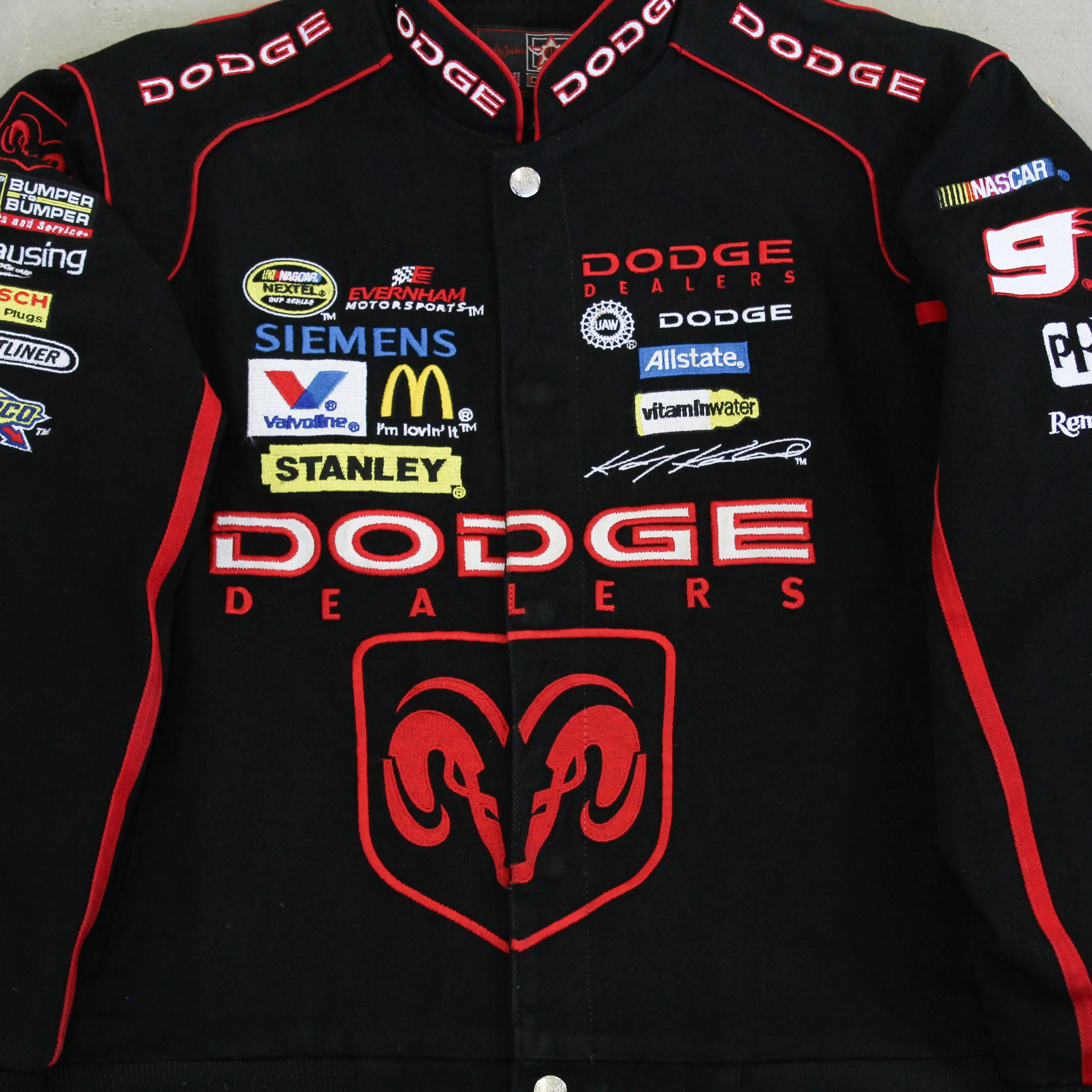 D- Vintage 2007 Nascar Jeff Hamilton Kasey Kahne Dodge Youth Racing Jacket sold by HG Vintage product image thumbnail 2