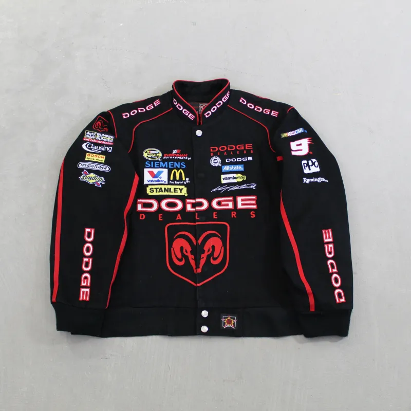D- Vintage 2007 Nascar Jeff Hamilton Kasey Kahne Dodge Youth Racing Jacket sold by HG Vintage