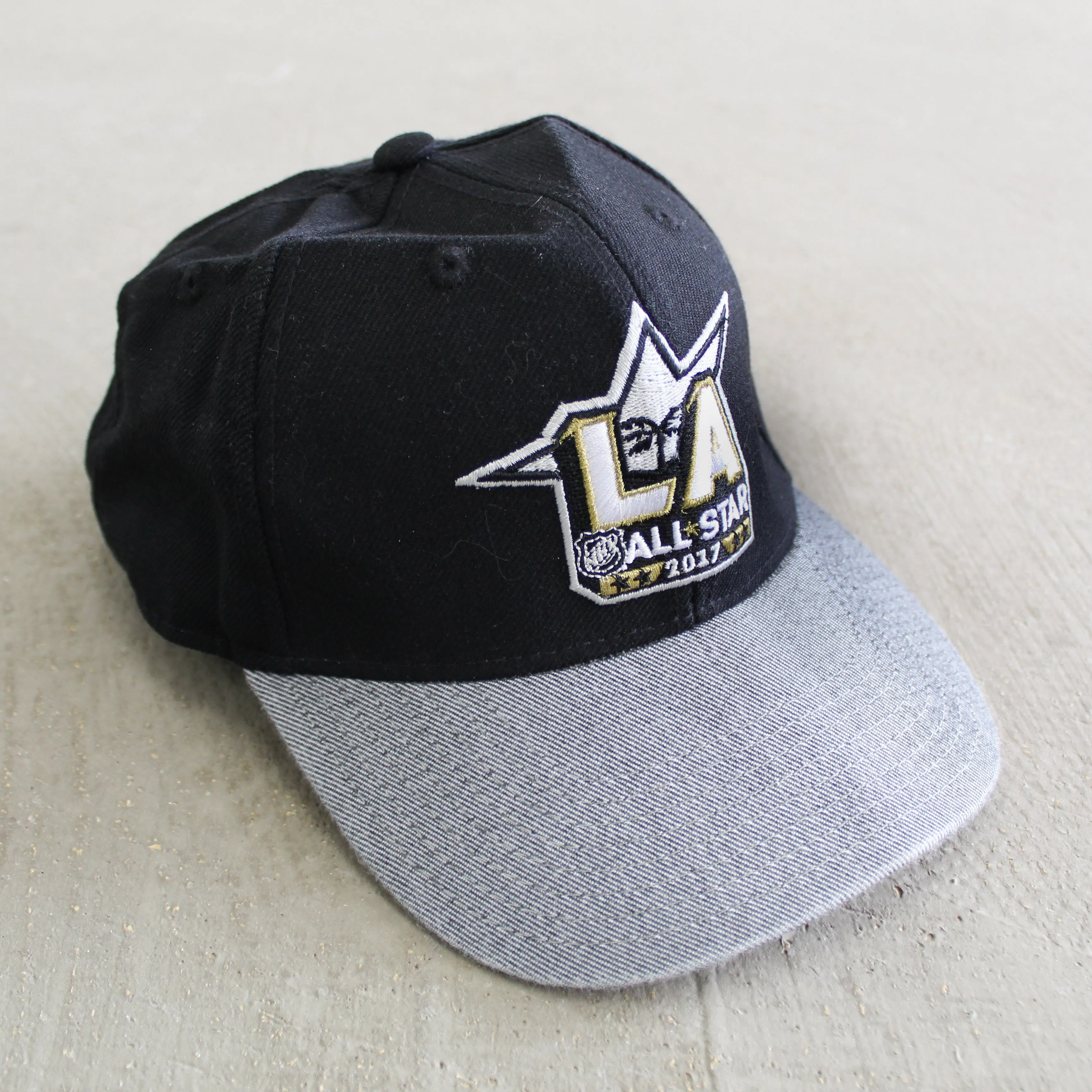 D- NHL 2017 LA All Star Game Embroidered Logo Velcro Strapback Hat sold by HG Vintage