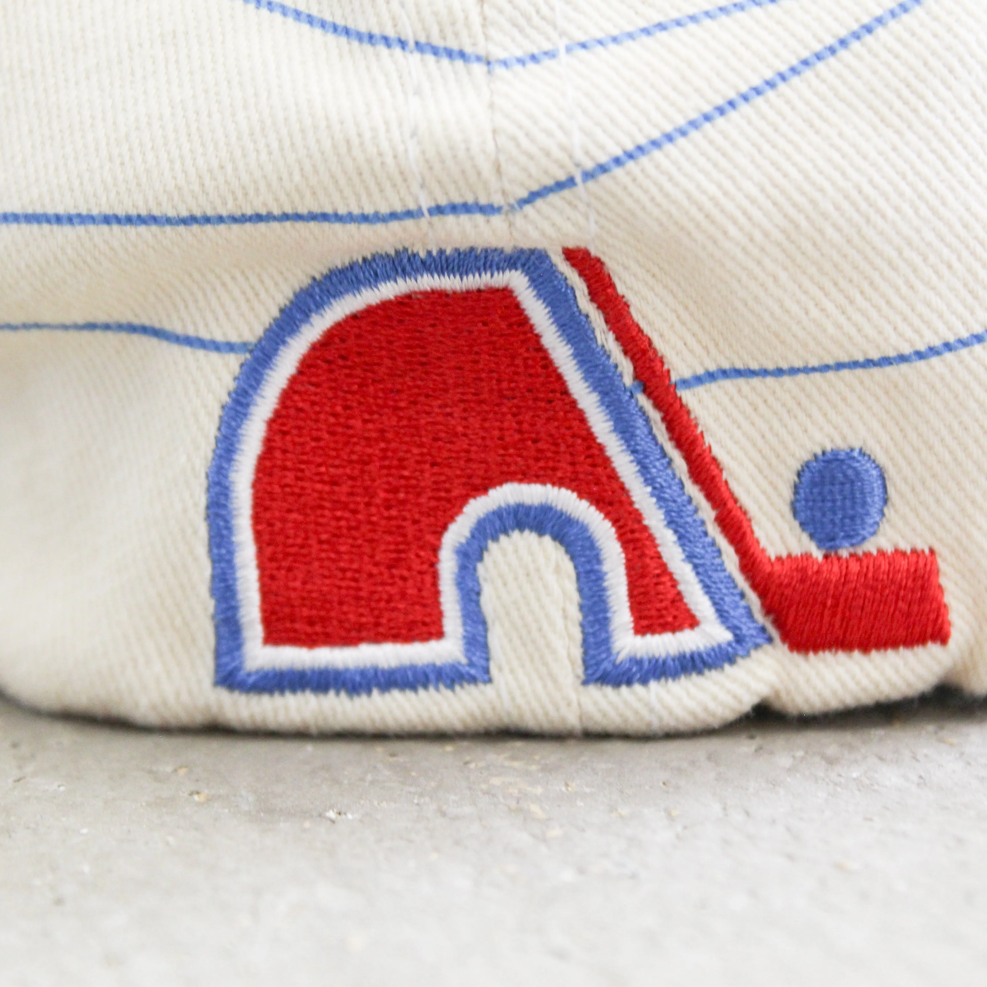 D- Vintage Quebec Nordiques NHL Embroidered Logo Fitted Hat sold by HG Vintage product image thumbnail 4