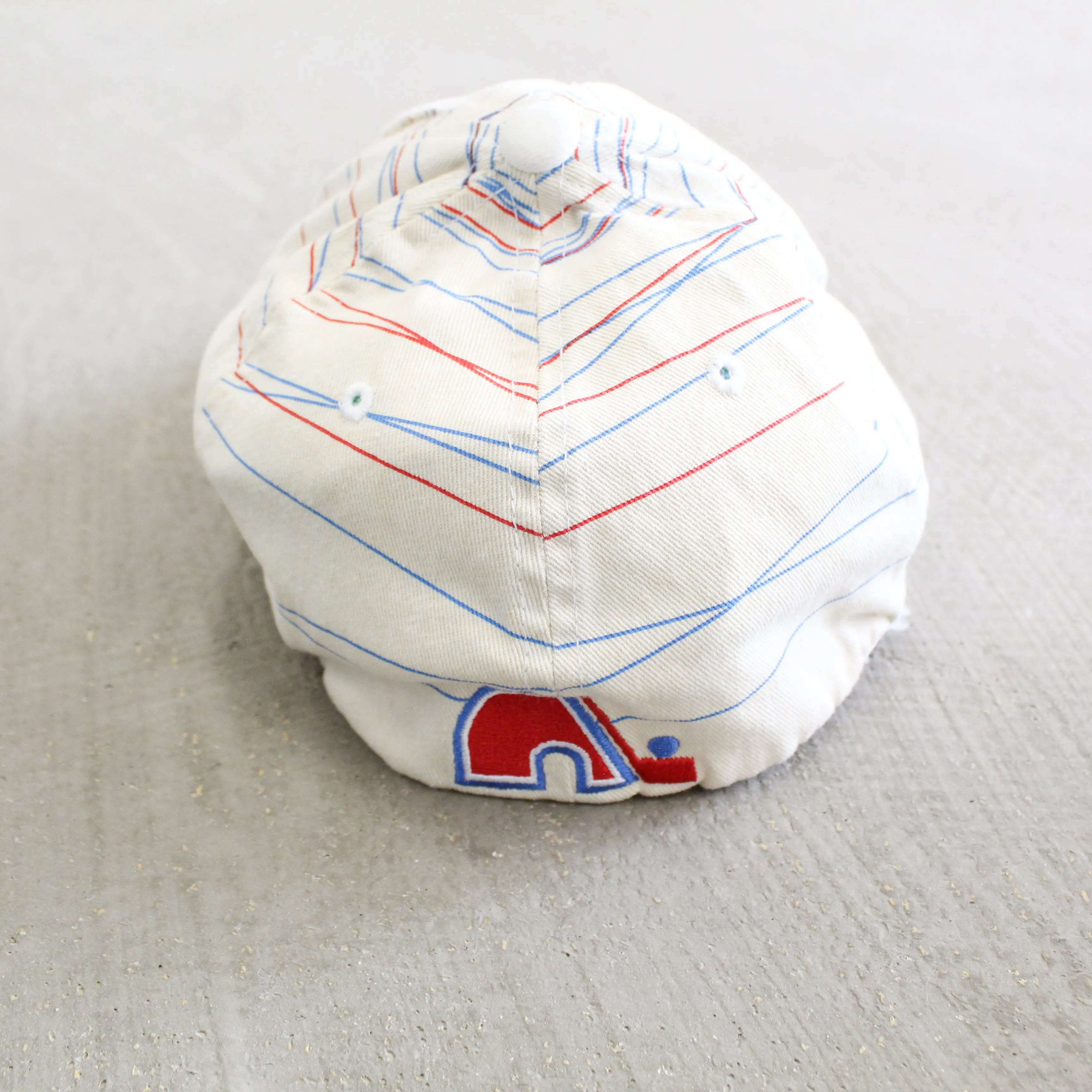 D- Vintage Quebec Nordiques NHL Embroidered Logo Fitted Hat sold by HG Vintage product image thumbnail 3