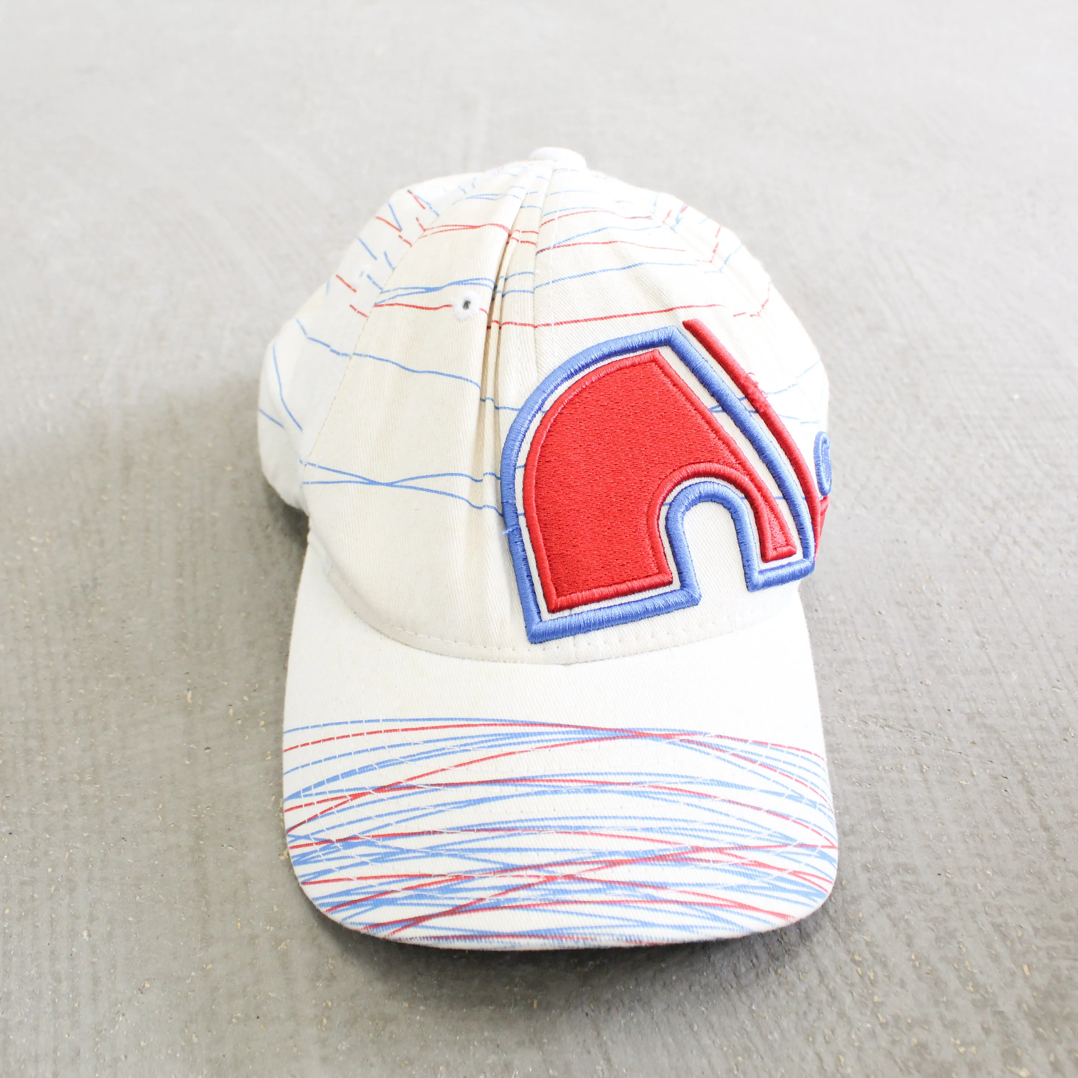 D- Vintage Quebec Nordiques NHL Embroidered Logo Fitted Hat sold by HG Vintage product image thumbnail 2