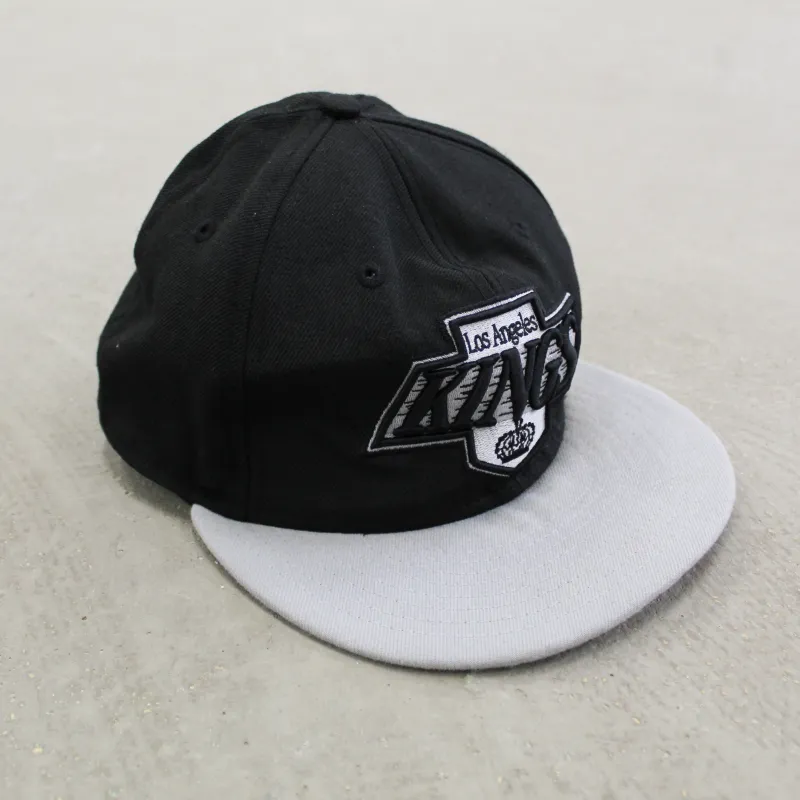 D- Vintage LA Kings NHL new Era Embroidered Logo Fitted Hat sold by HG Vintage