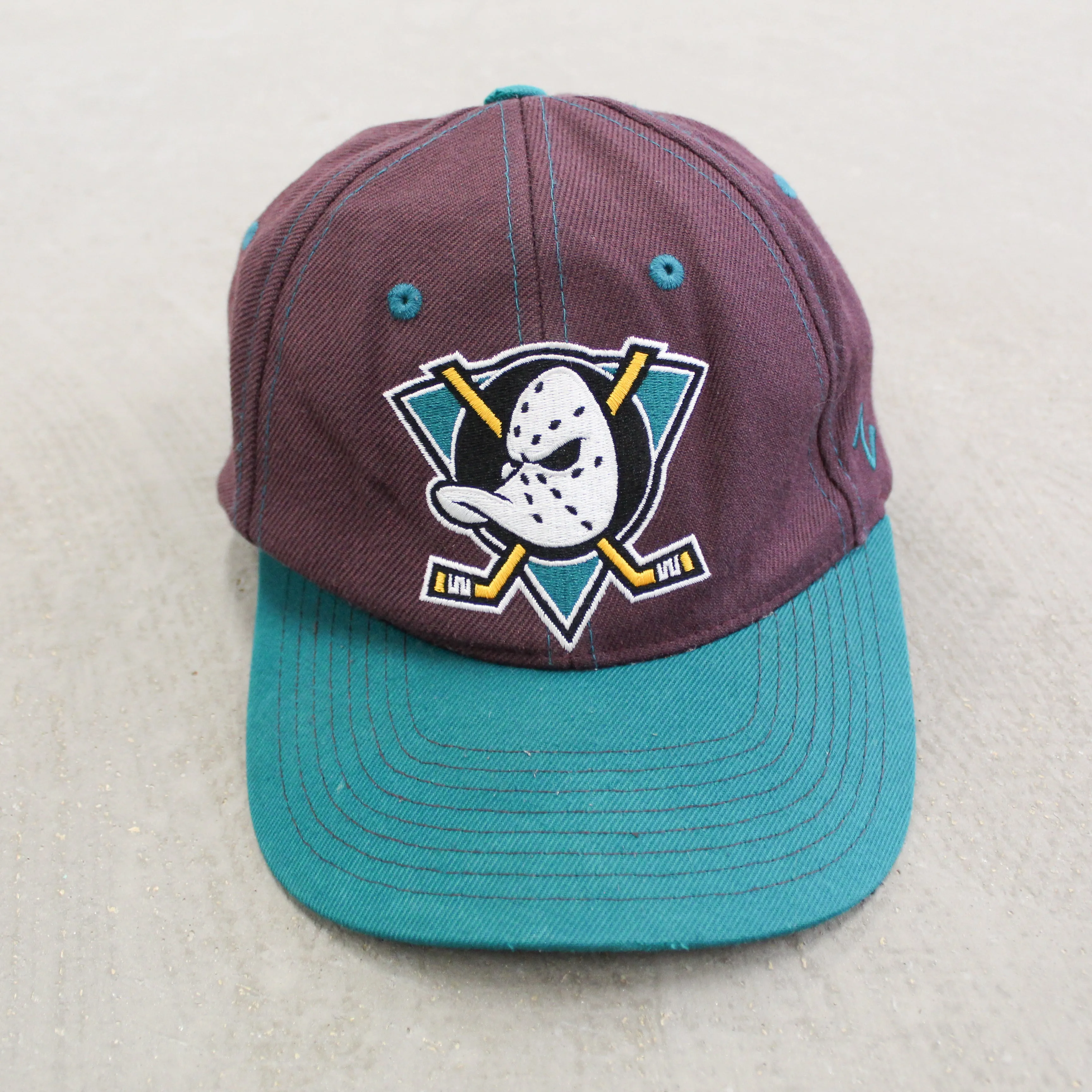 D- Vintage Anaheim Ducks NHL Zephyr Embroidered Logo Snapback Hat sold by HG Vintage product image thumbnail 2