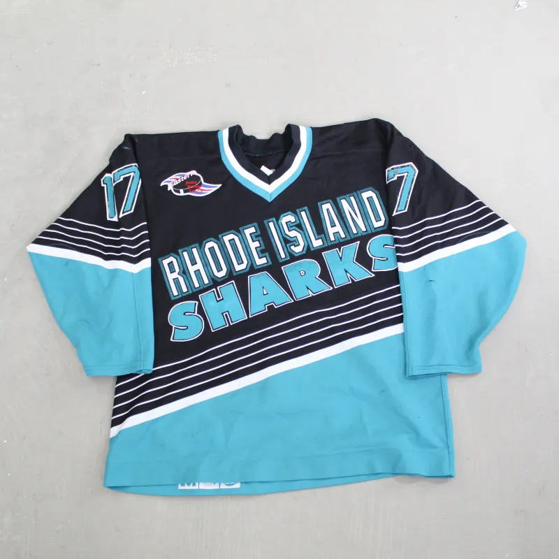 D- Vintage Rhode island Sharks Eastern Junior Hockey League Jersey sold by HG Vintage