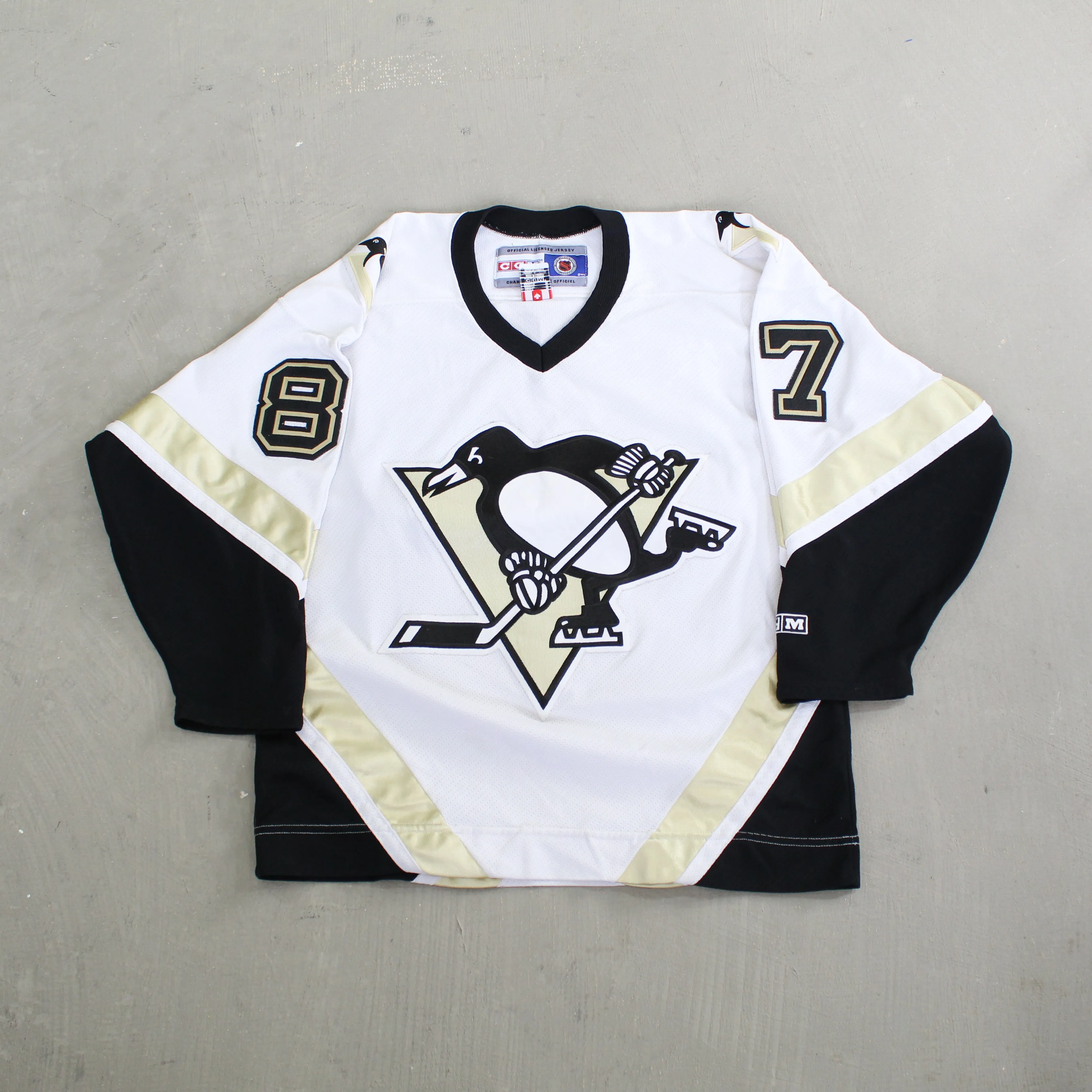 D- Vintage Pittsburgh Penguins Sidney Crosby NHL CCM Hockey Jersey sold by HG Vintage