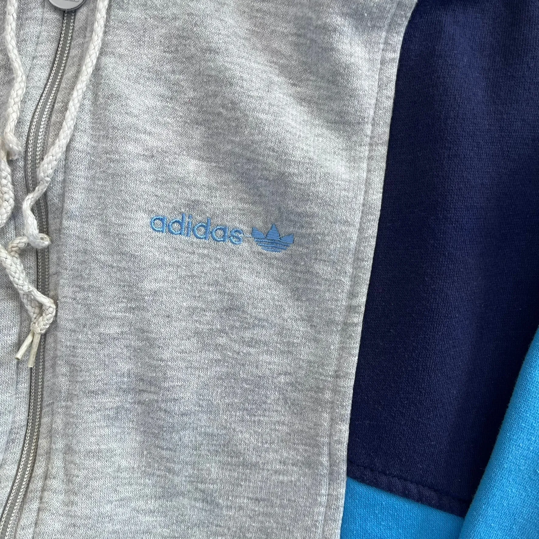 D- Vintage 80s Adidas Color Block Zip Up Hoodie sold by HG Vintage product image thumbnail 2