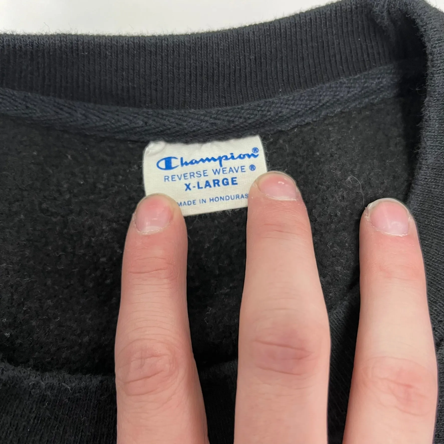 D- Vintage Champions Reverse Weave Blank Crewneck sold by HG Vintage product image thumbnail 3