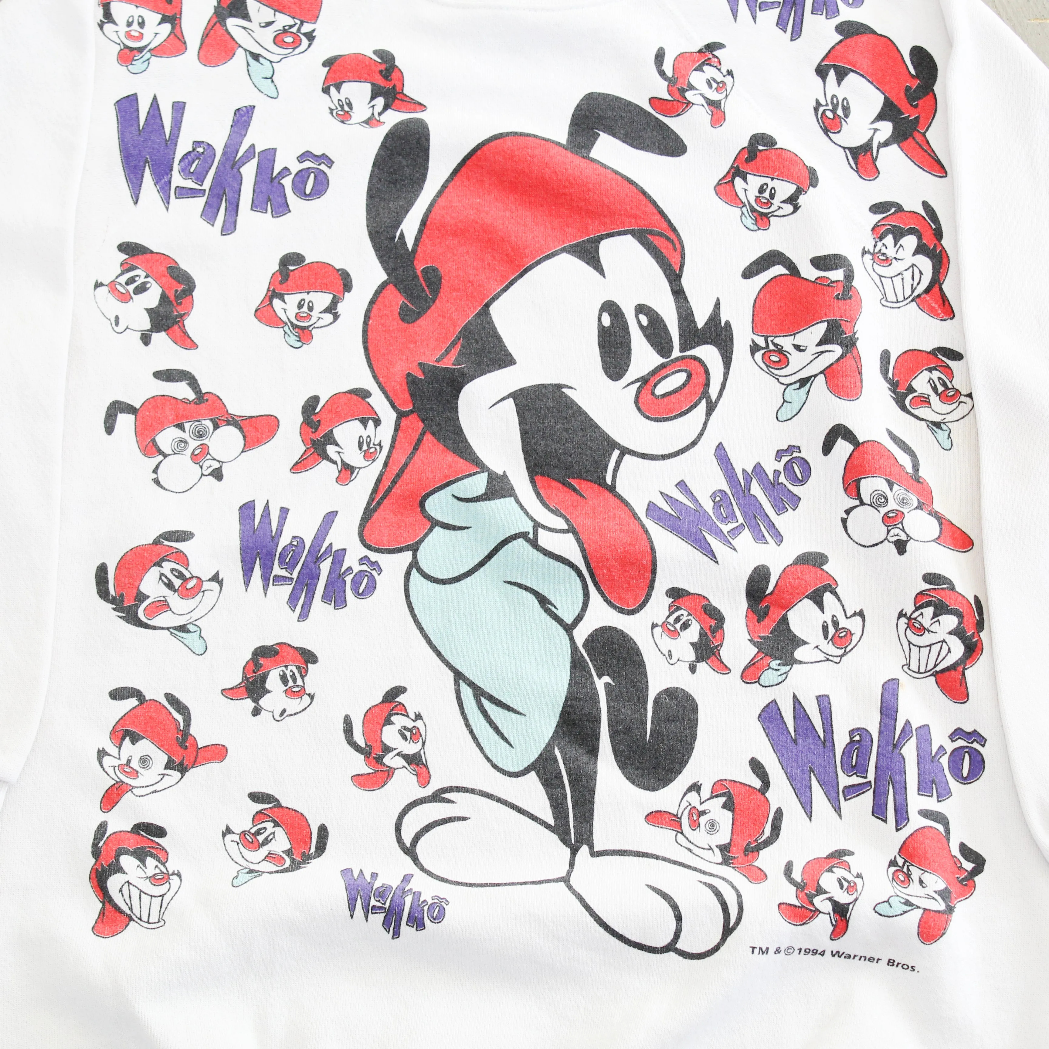 D- Vintage 1994 Looney Tunes Wakko All Over Print Crewneck sold by HG Vintage product image thumbnail 2