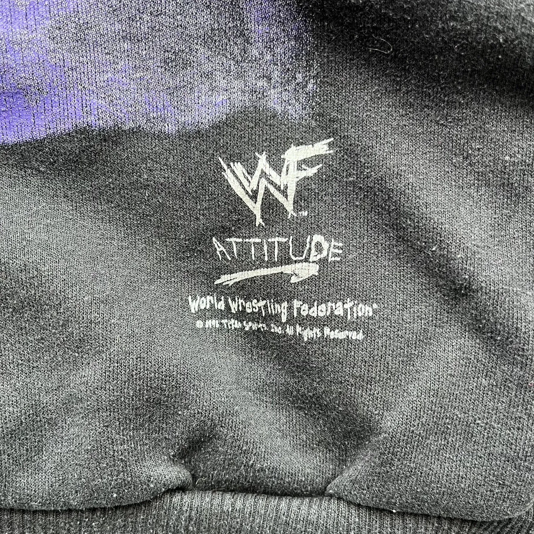 D- Vintage 1996 The Undertaker WWF Attitude Picture Wrestling Crewneck sold by HG Vintage product image thumbnail 3