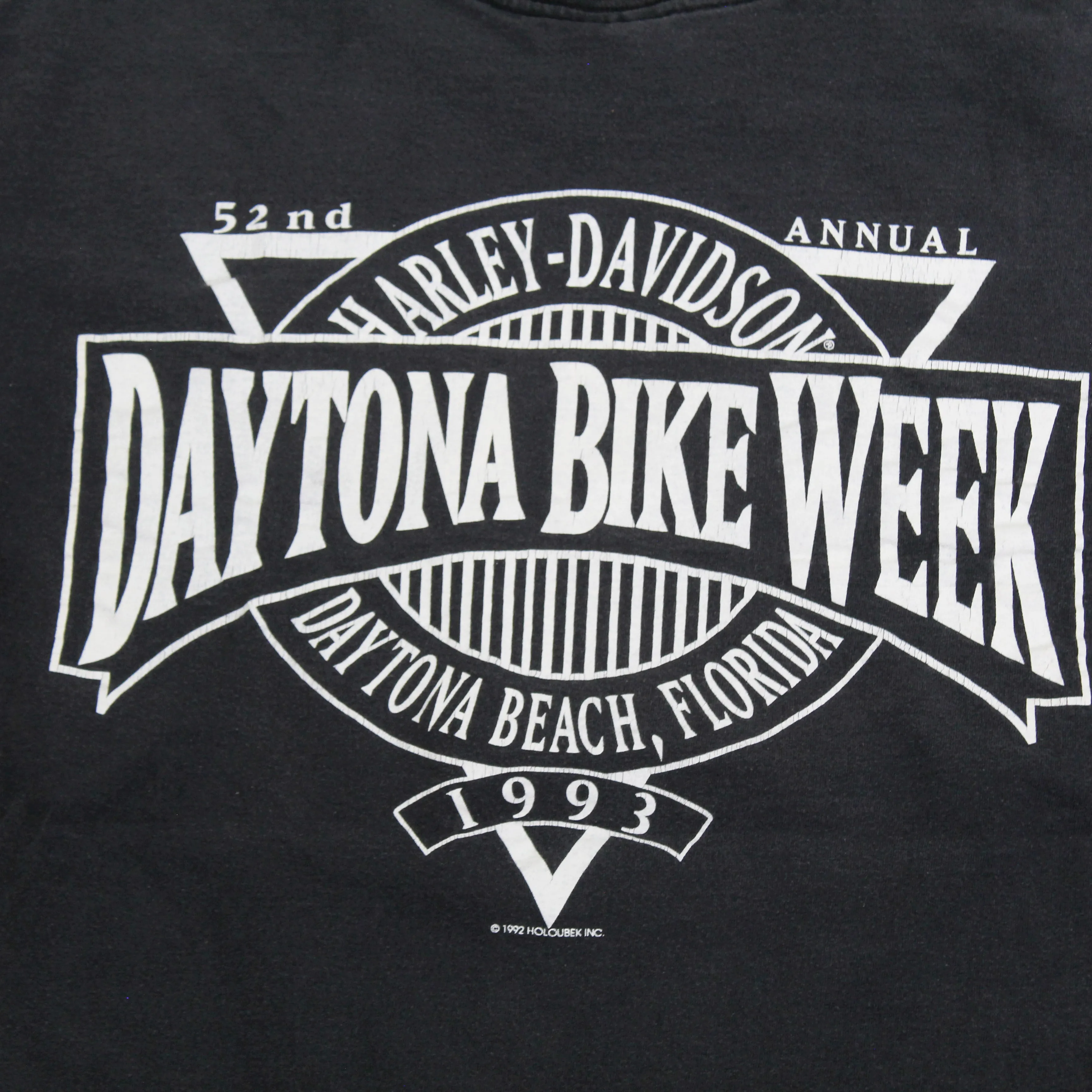 D- Vintage 1993 Harley Davidson Daytona Bike Week Single Stitch Tee sold by HG Vintage product image thumbnail 4