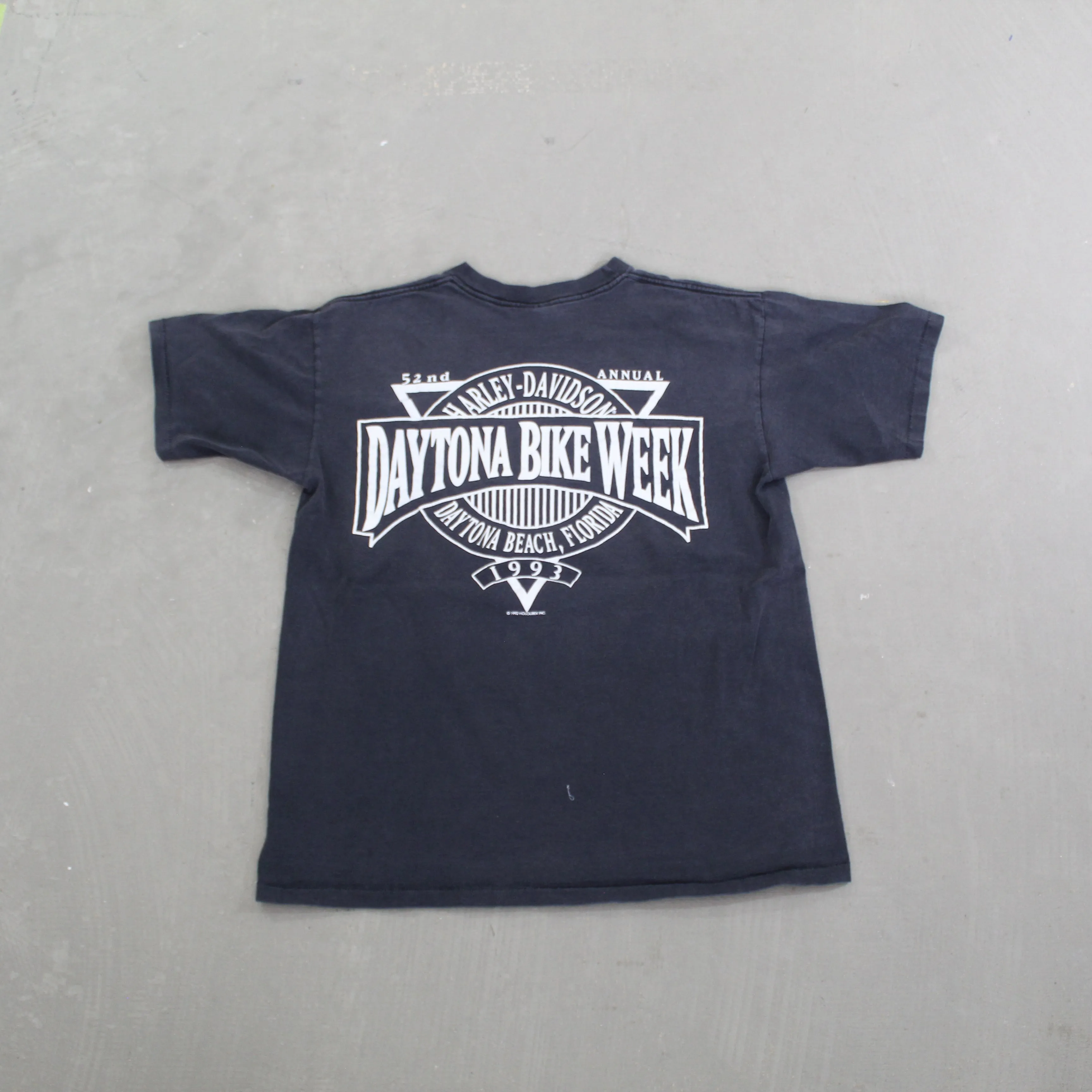 D- Vintage 1993 Harley Davidson Daytona Bike Week Single Stitch Tee sold by HG Vintage product image thumbnail 3