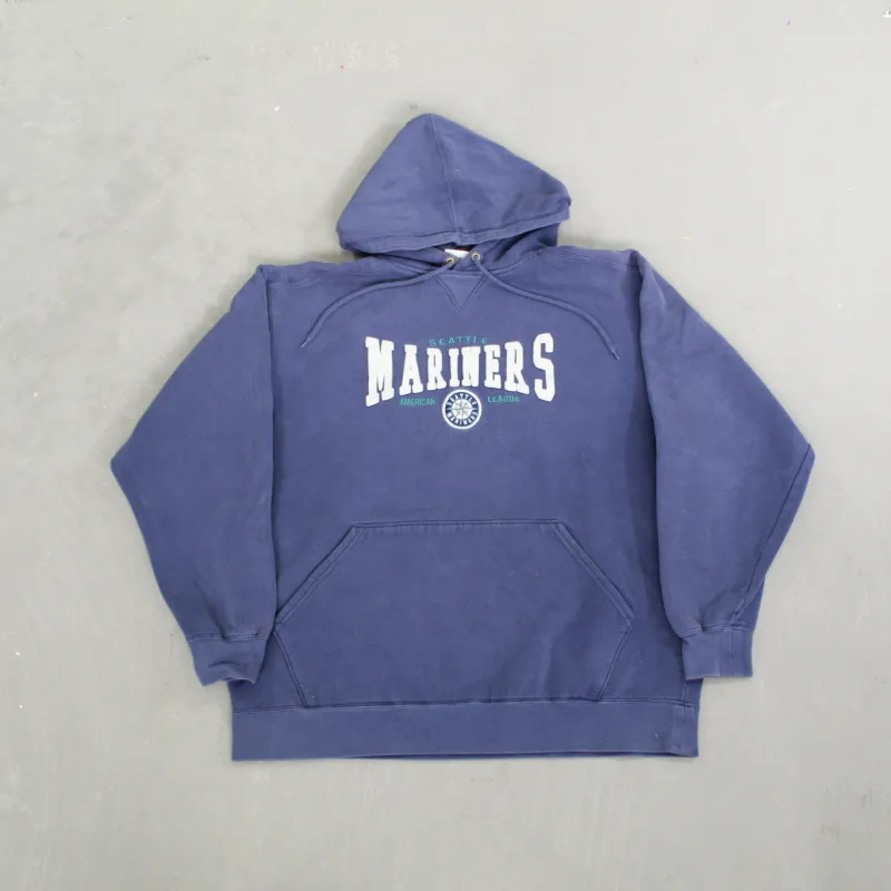 D- Vintage Seattle Mariners MLB Lee Embroidered Logo Hoodie sold by HG Vintage