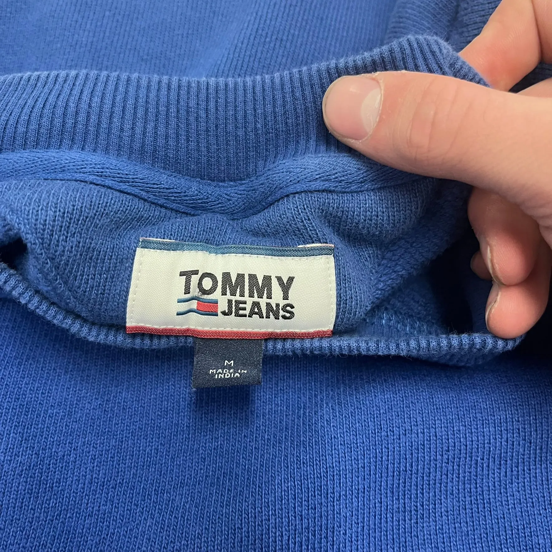 D- Vintage Tommy Hilfiger Jeans Embroidered Text Crewneck sold by HG Vintage product image thumbnail 3